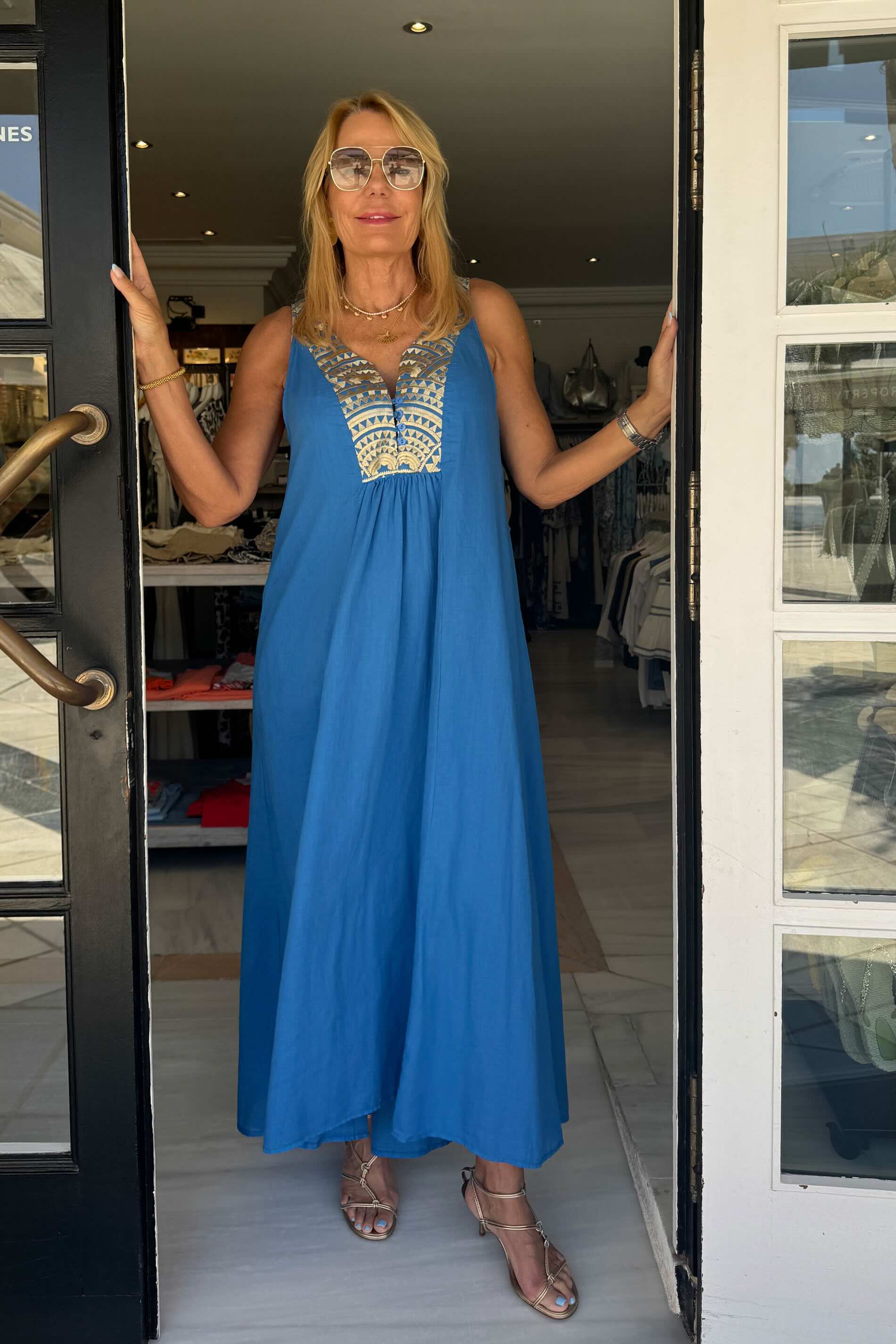 Triangle Long Dress Greco