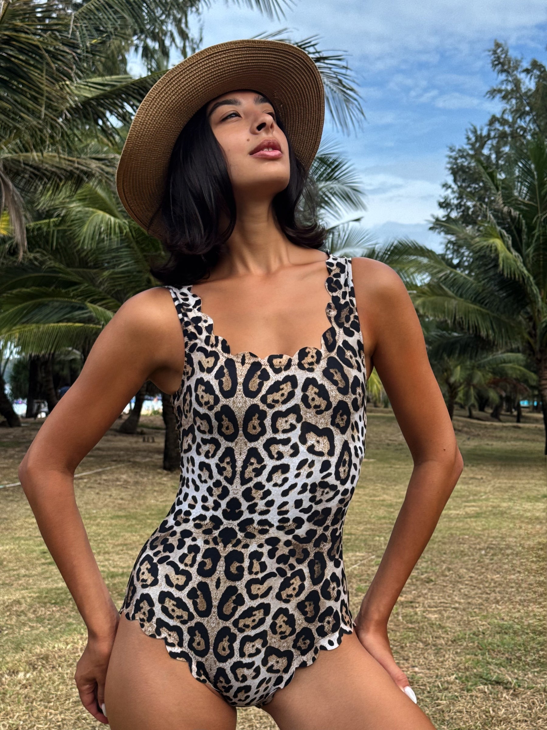 Venus Tank Swimsuit Cheetah
