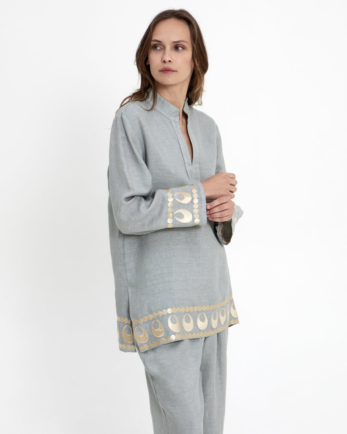 Selene Tunic Stone Gold