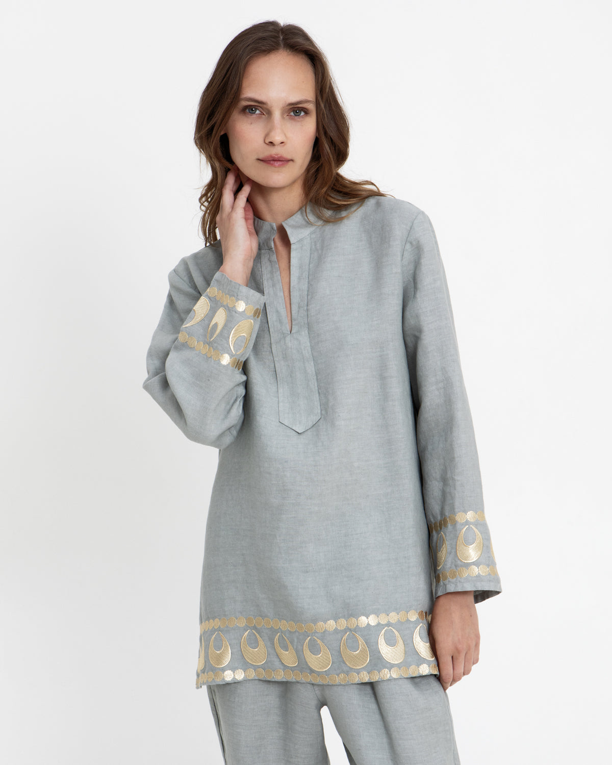 Selene Tunic Stone Gold
