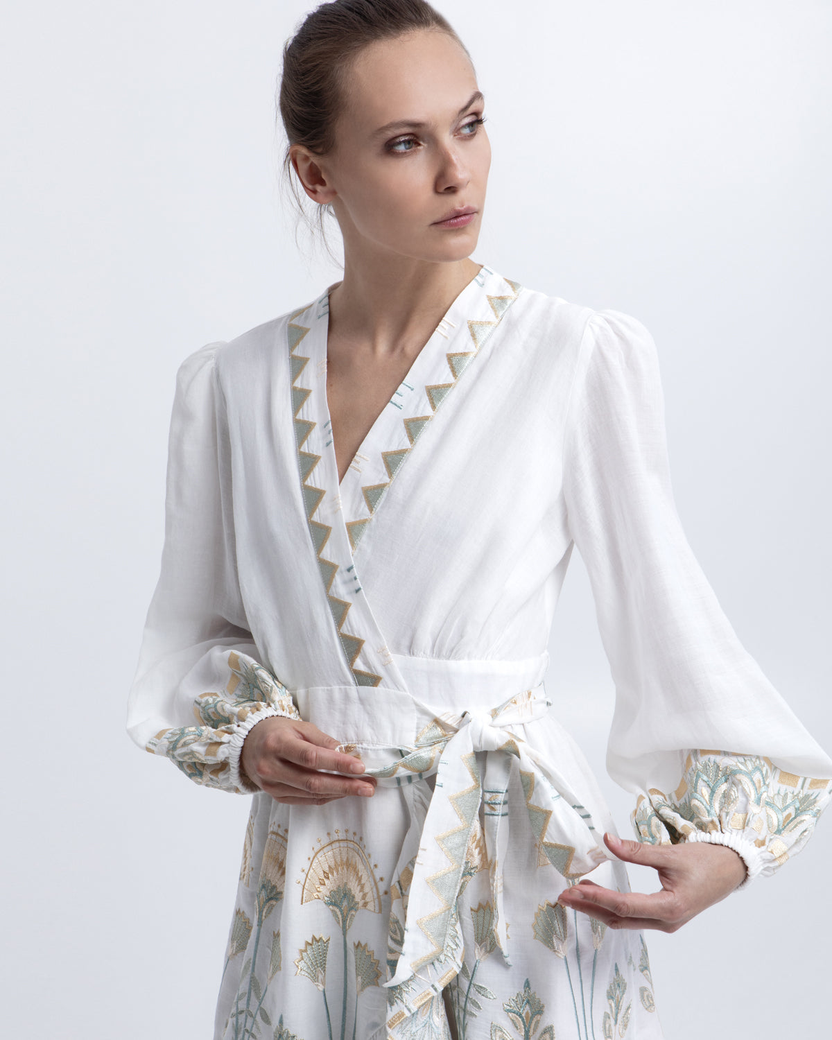 Papyrus Dress White Multicolor