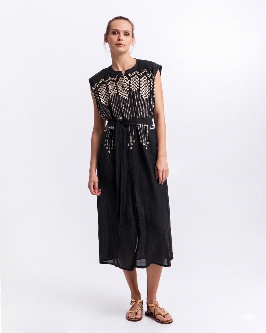 Grape Dress Black Gold