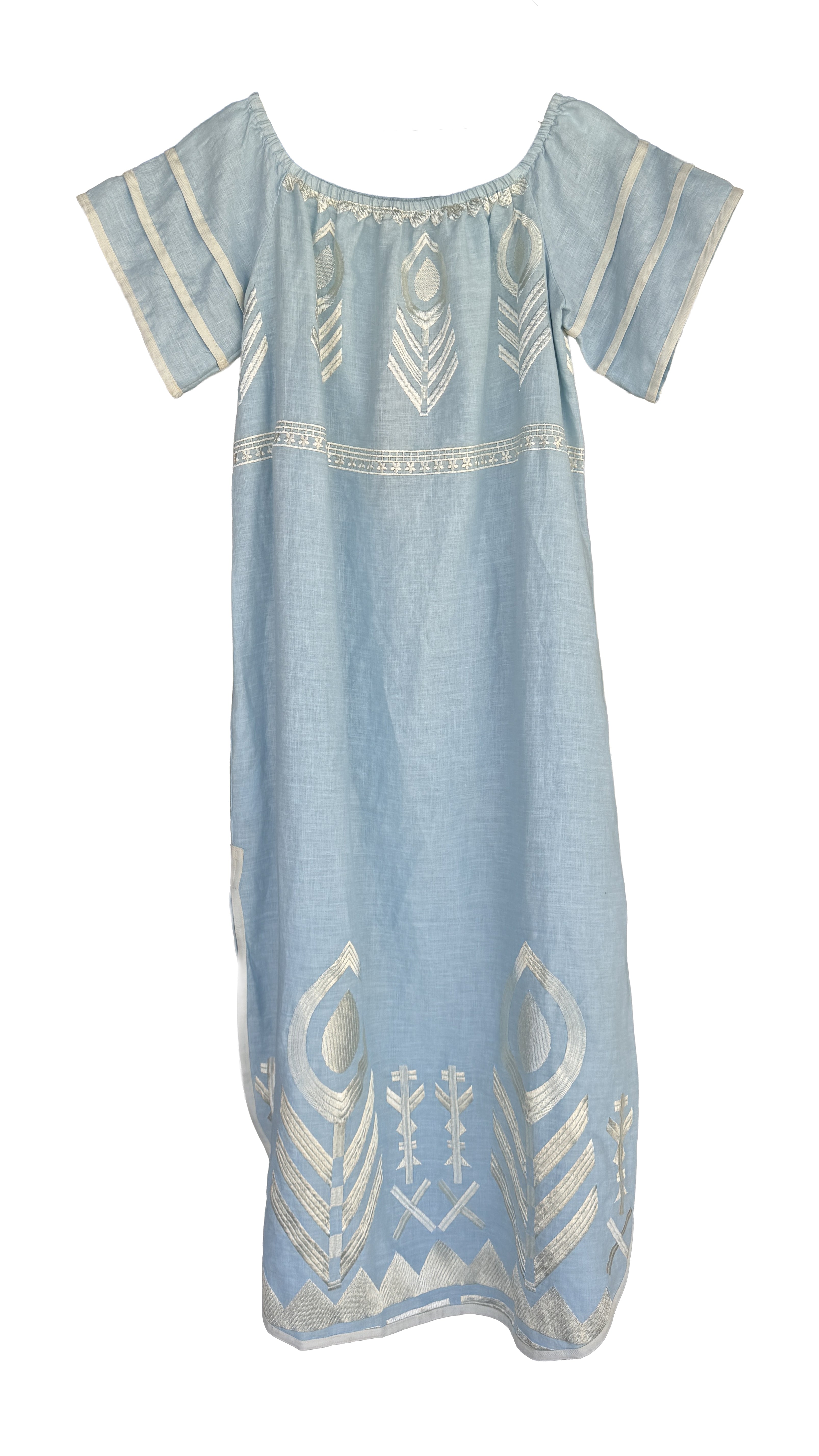 Feather Dress Ciel Champagne