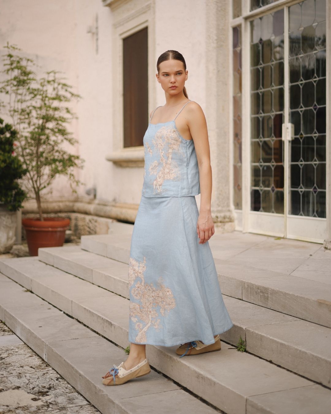 Africa Skirt Light Blue
