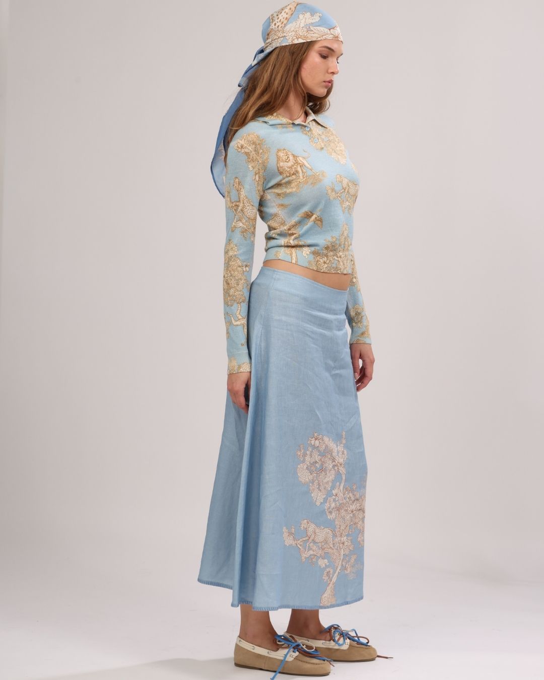 Africa Skirt Light Blue