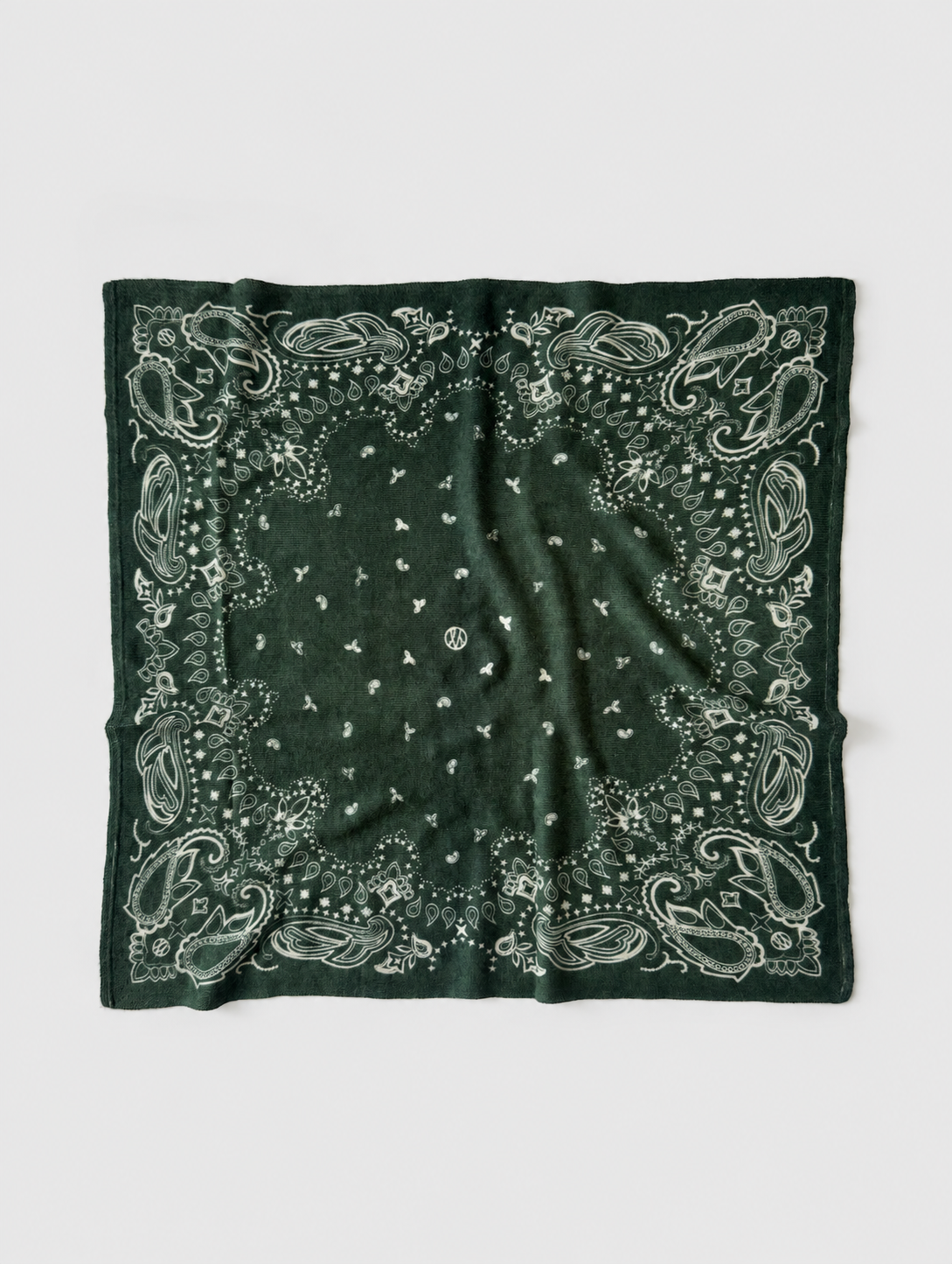 Cashmere Paisley Scarf Green | 65cm