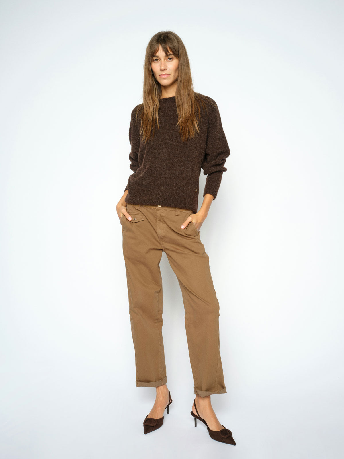MMAymen Len Pant Dark Camel