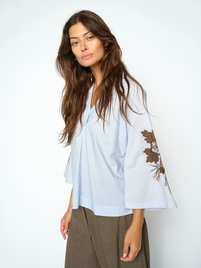 MMAleysa Popli Blouse Skyway