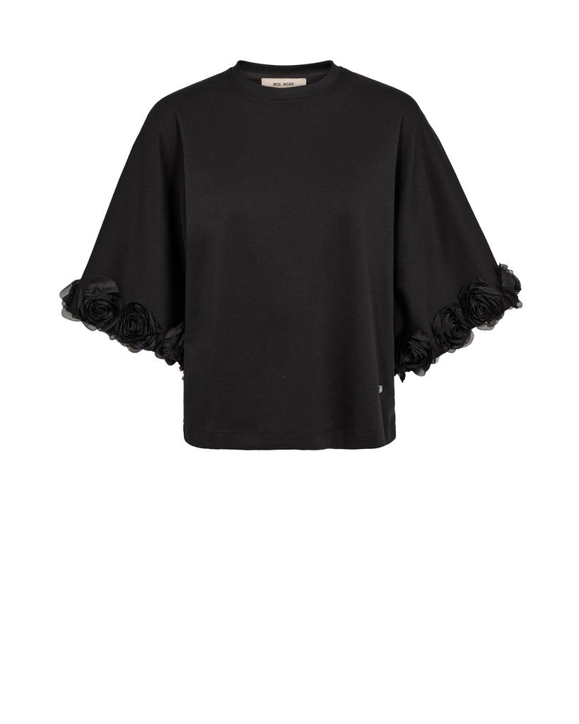 MMRosette Tee Black