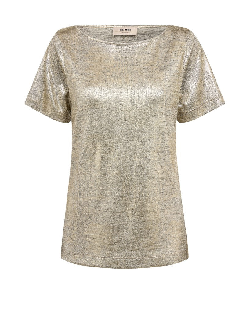 MMNiva O-SS Metallic Tee Gold