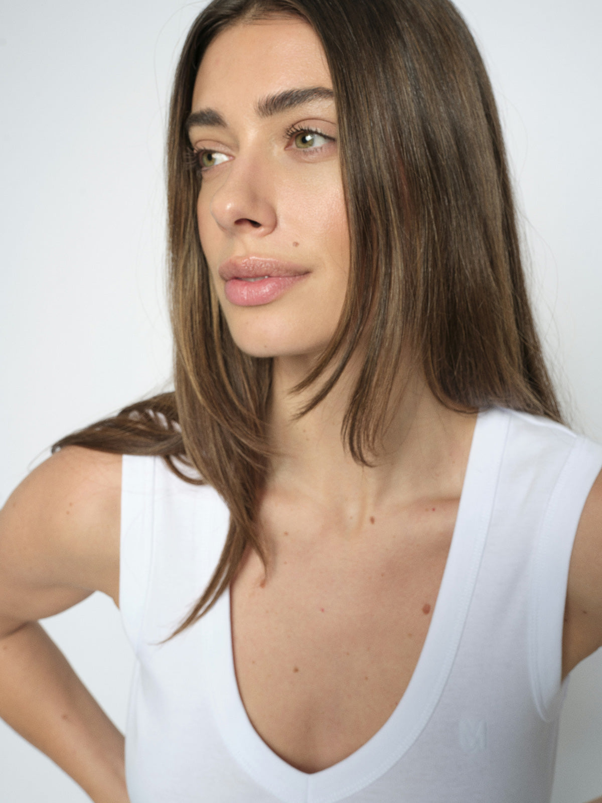 MMElle Tank Top White
