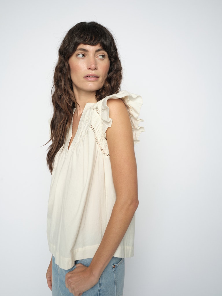 MMWoda Izha Blouse Ecru