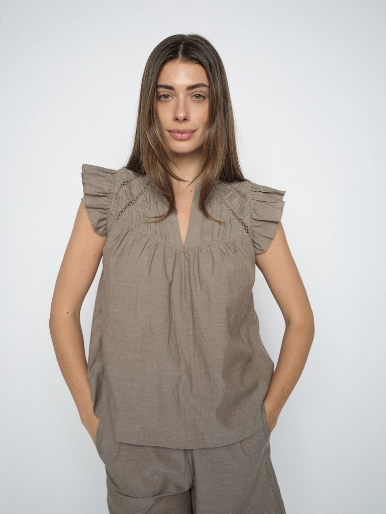 MMWoda Izha Blouse Chocolate Chip