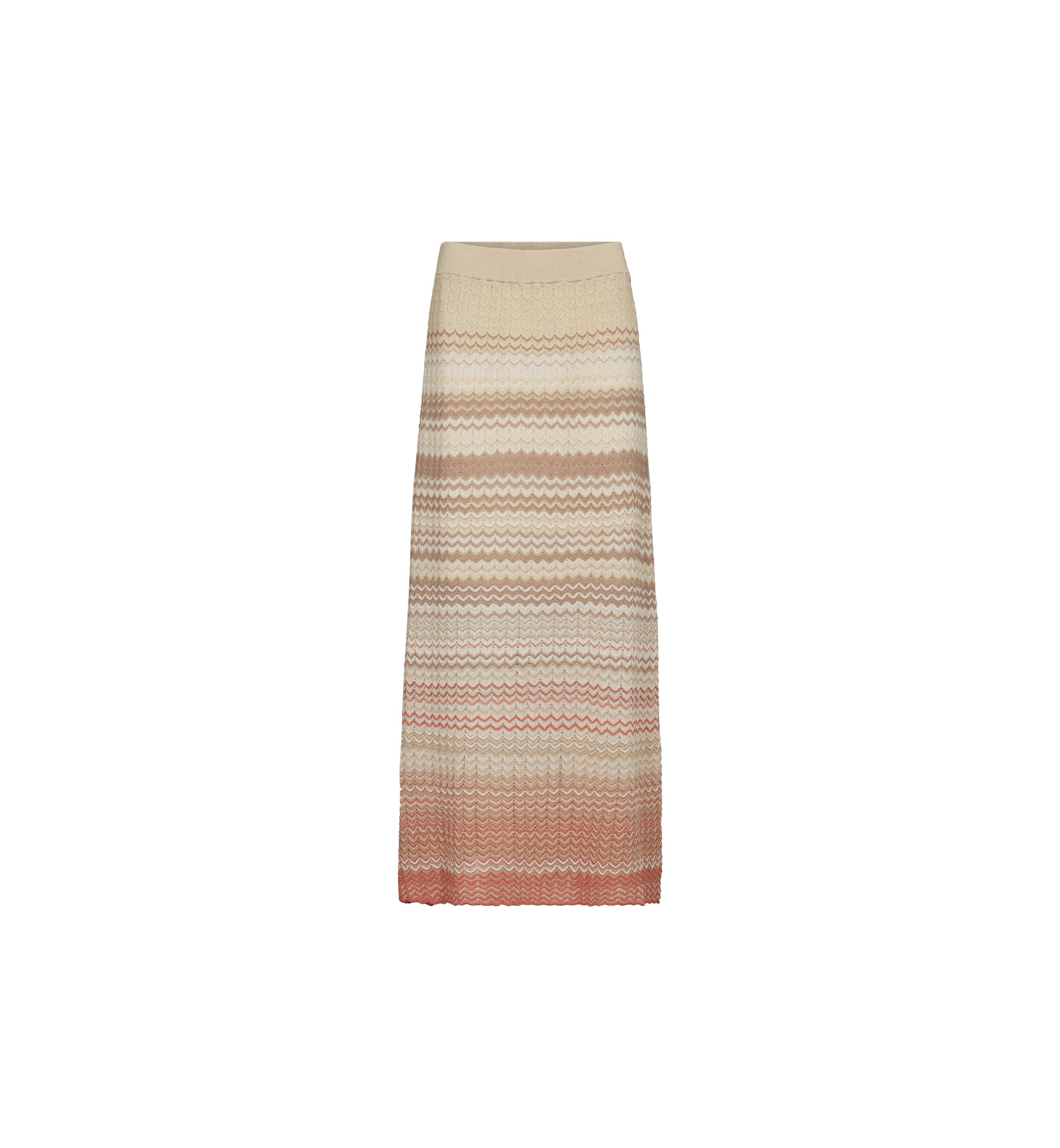 MMHopi Zig-Zag Knit Skirt Ecru