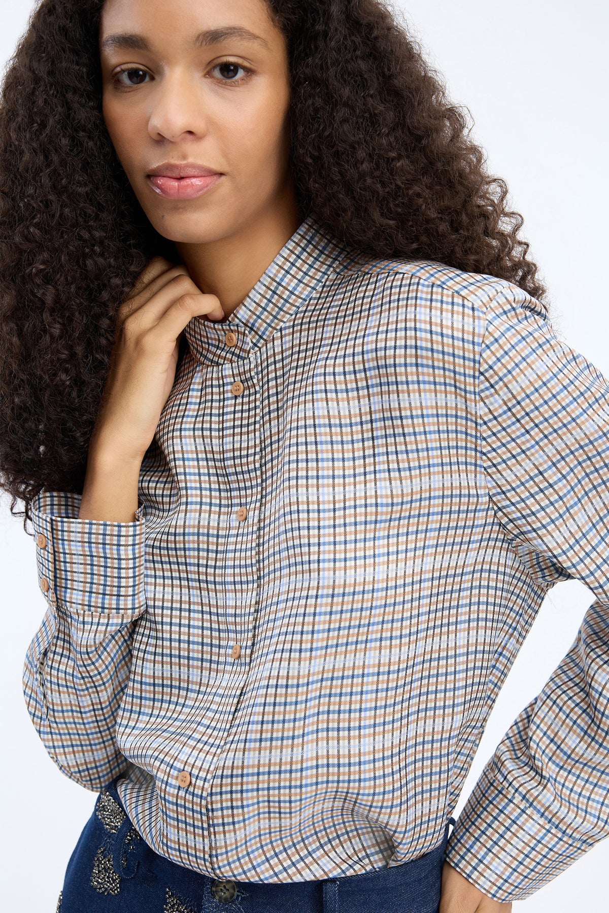 Veiling Top Mix Blue