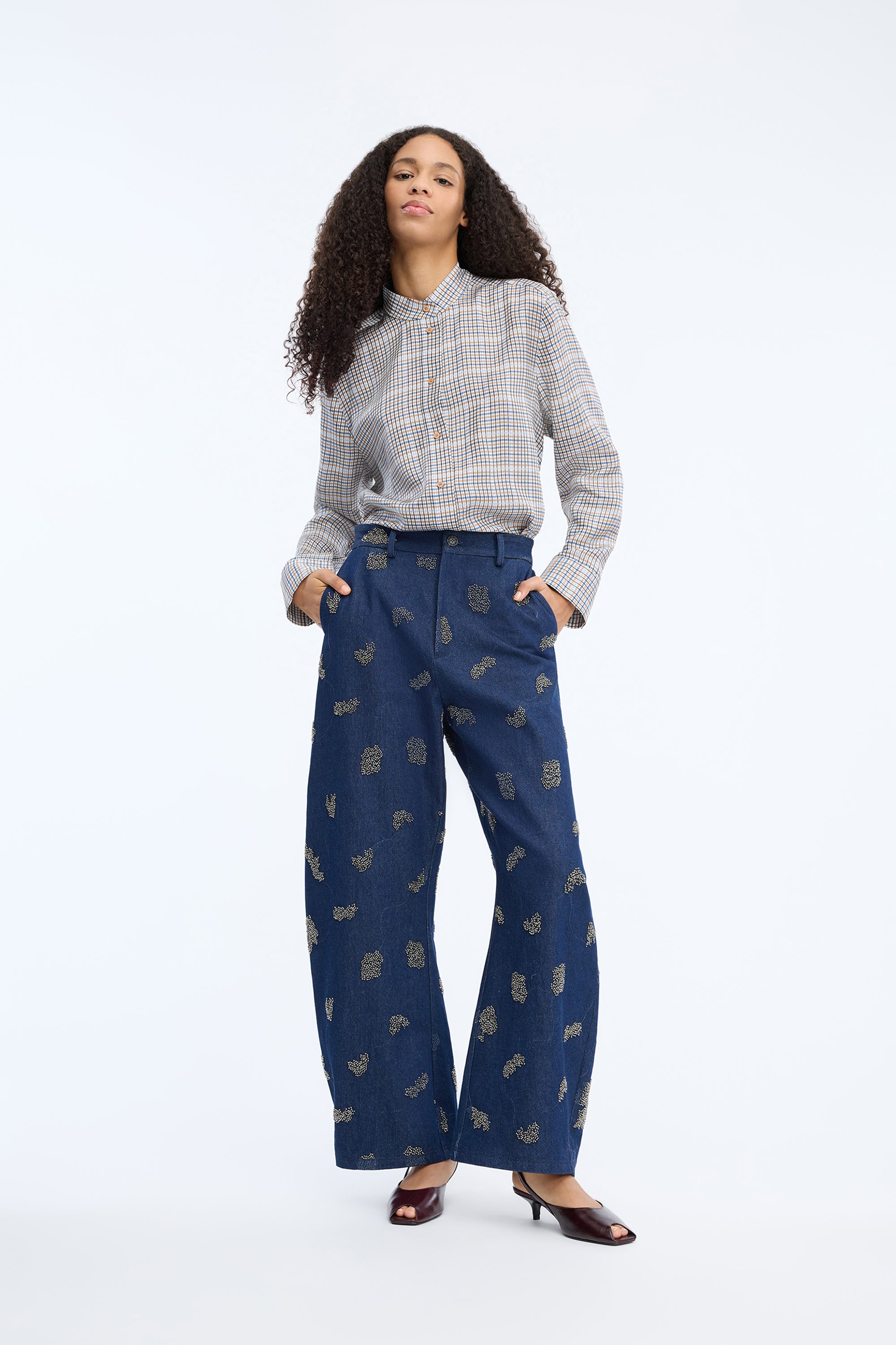 Veiling Top Mix Blue