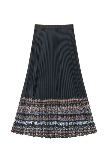 Taulla Skirt Print Black