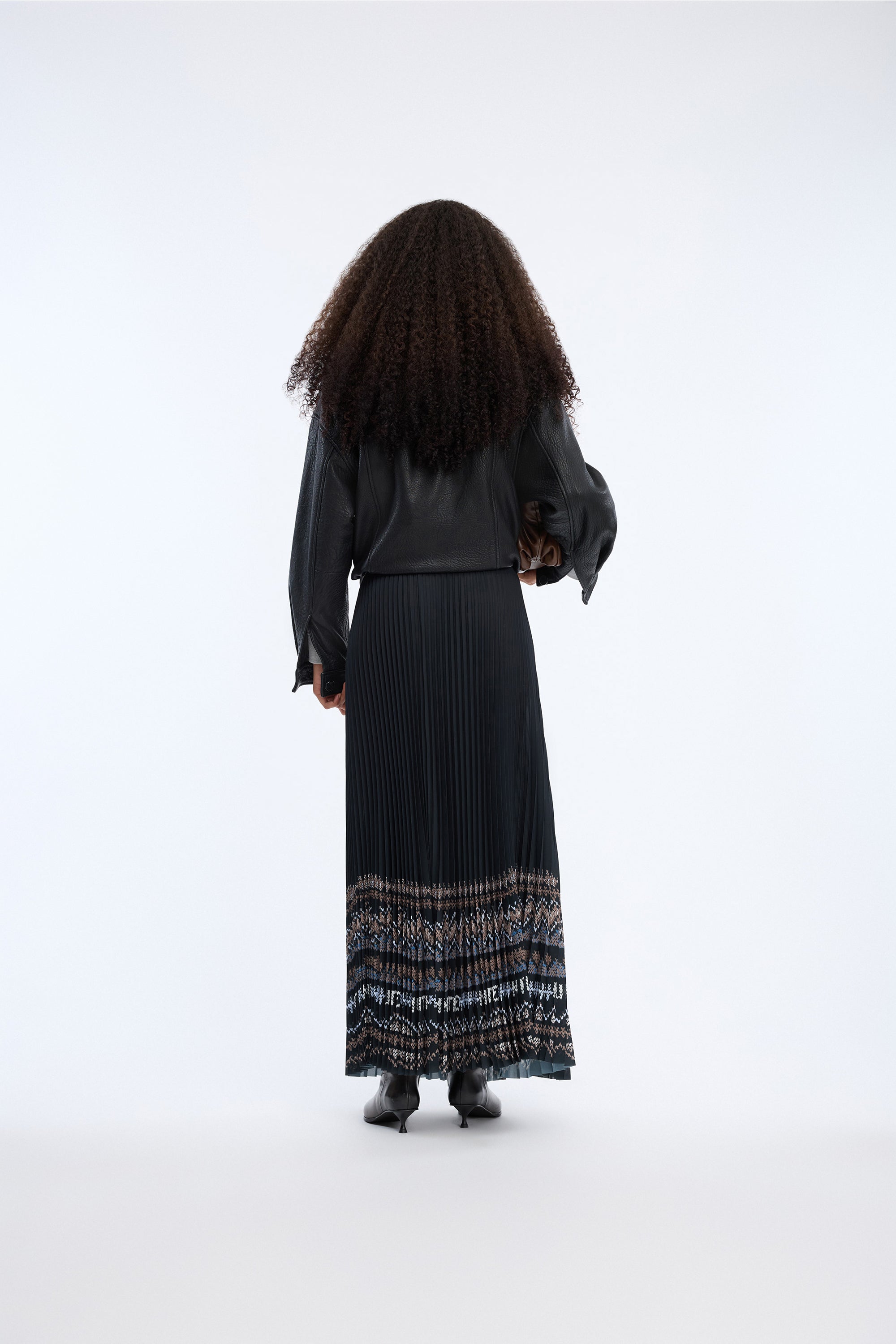 Taulla Skirt Print Black