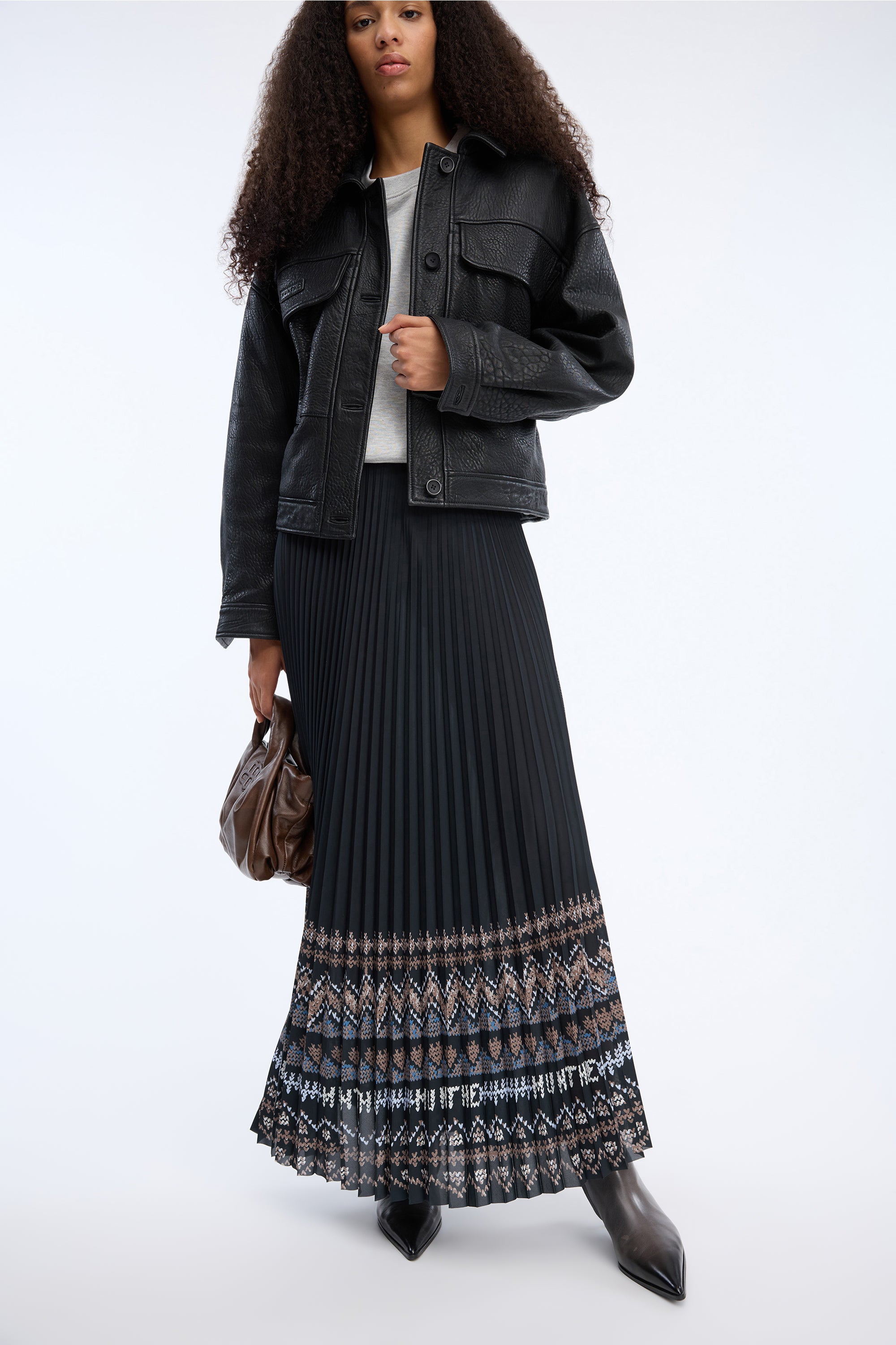Taulla Skirt Print Black