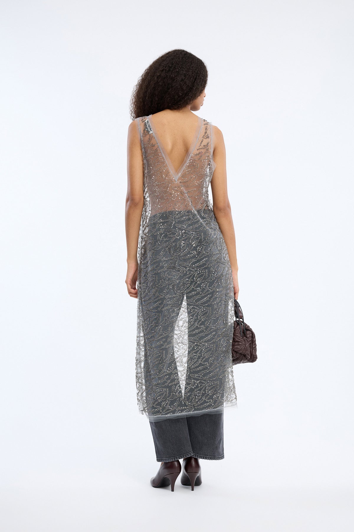 Varika Dress Gun-metal