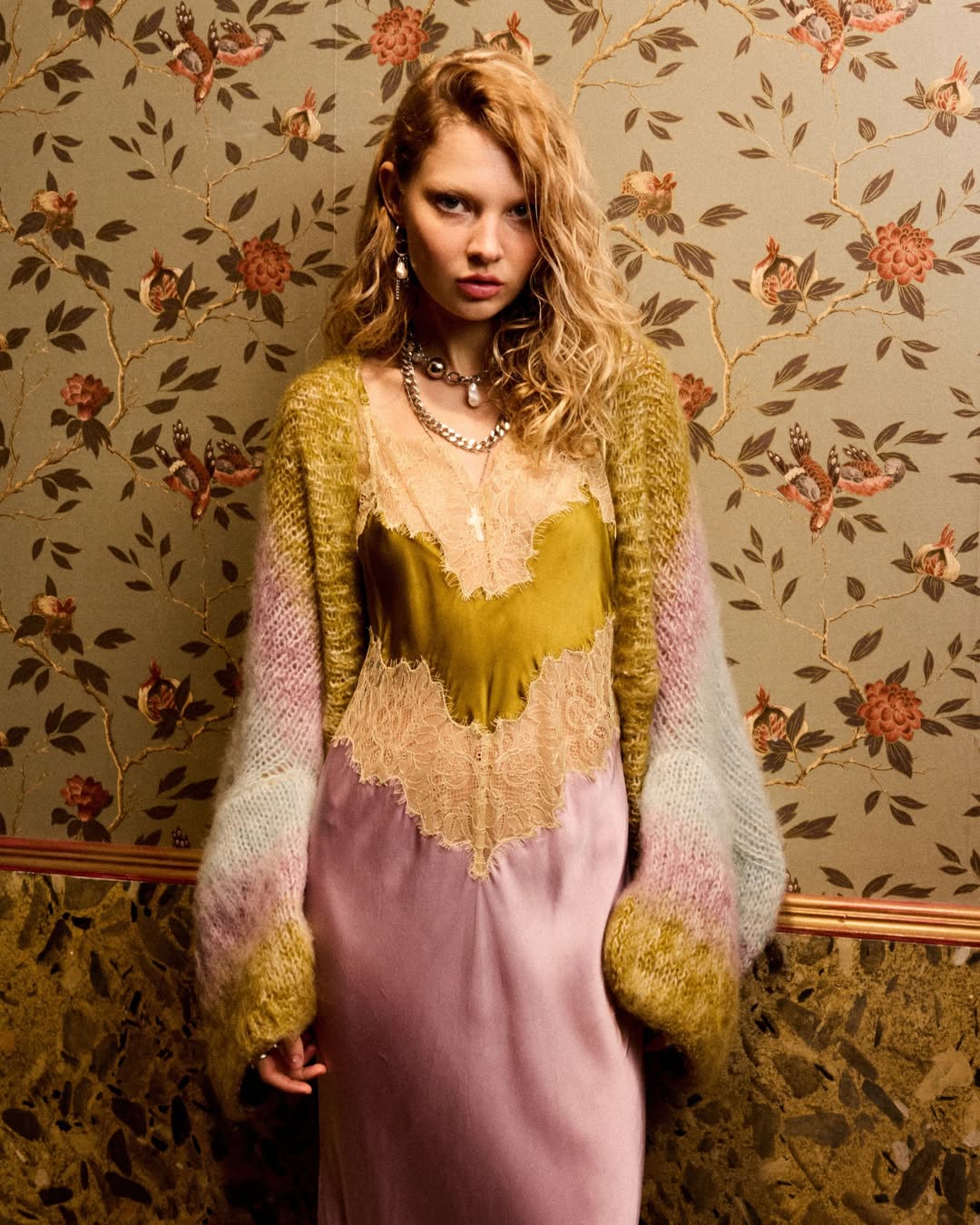 Fina Dress Khaki Lilac