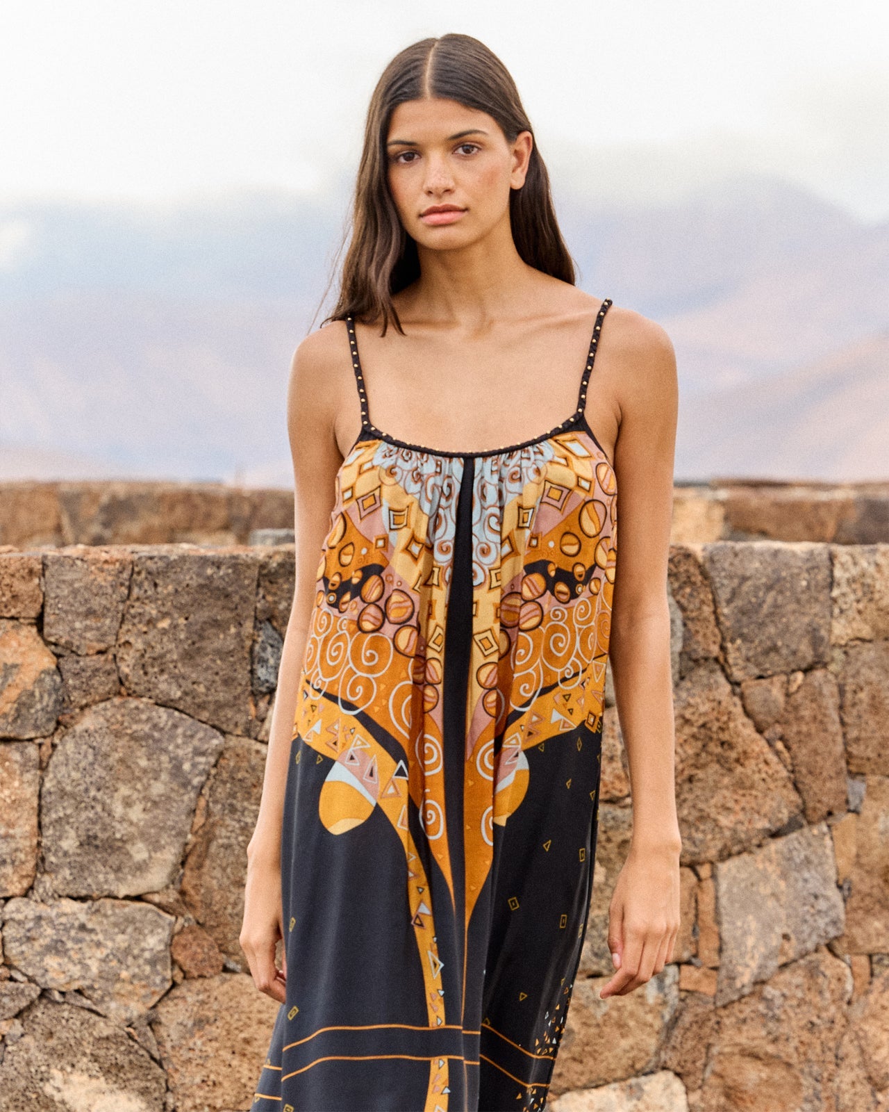 Mony Dress Ocre