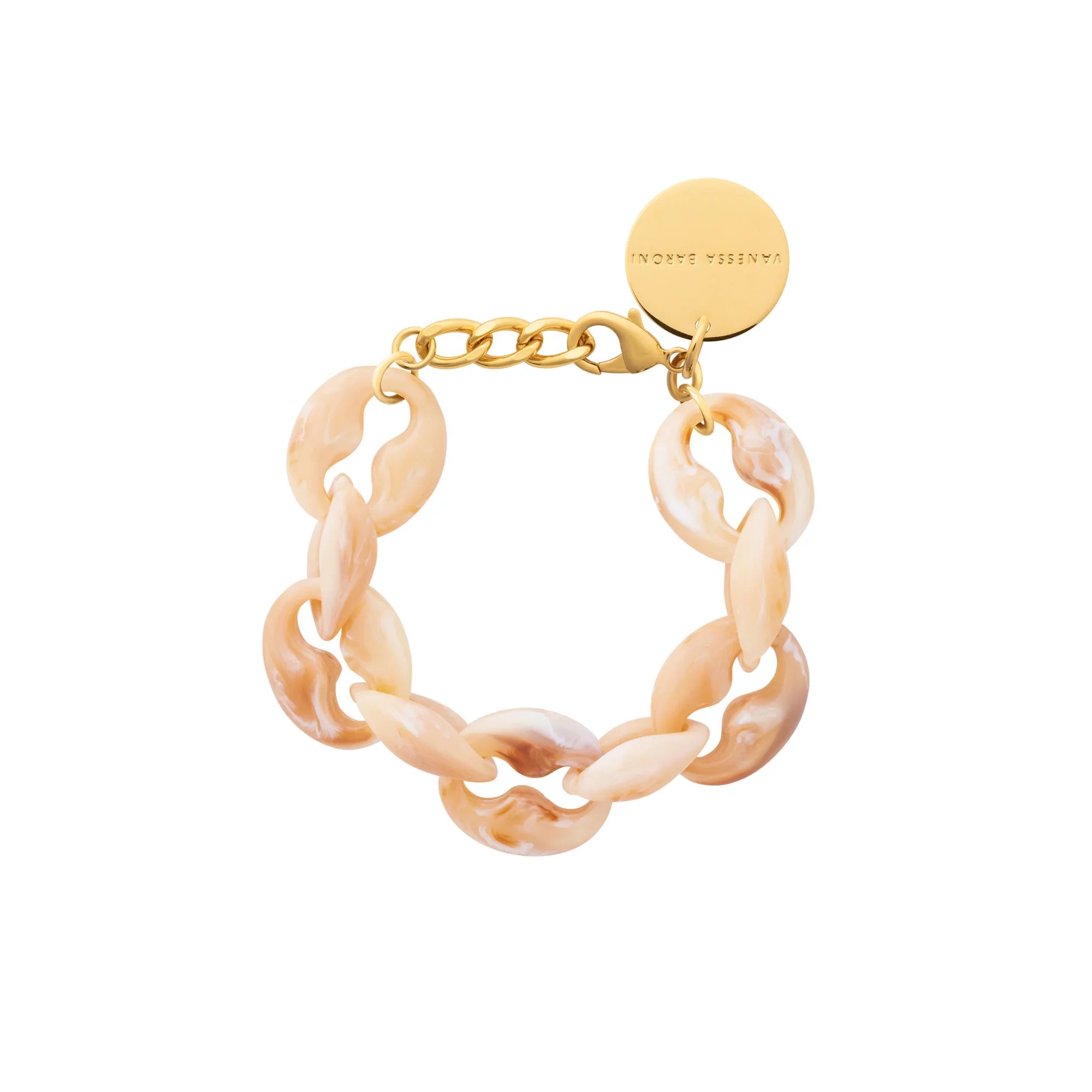 Turtle Bracelet Creme Brulee Marble