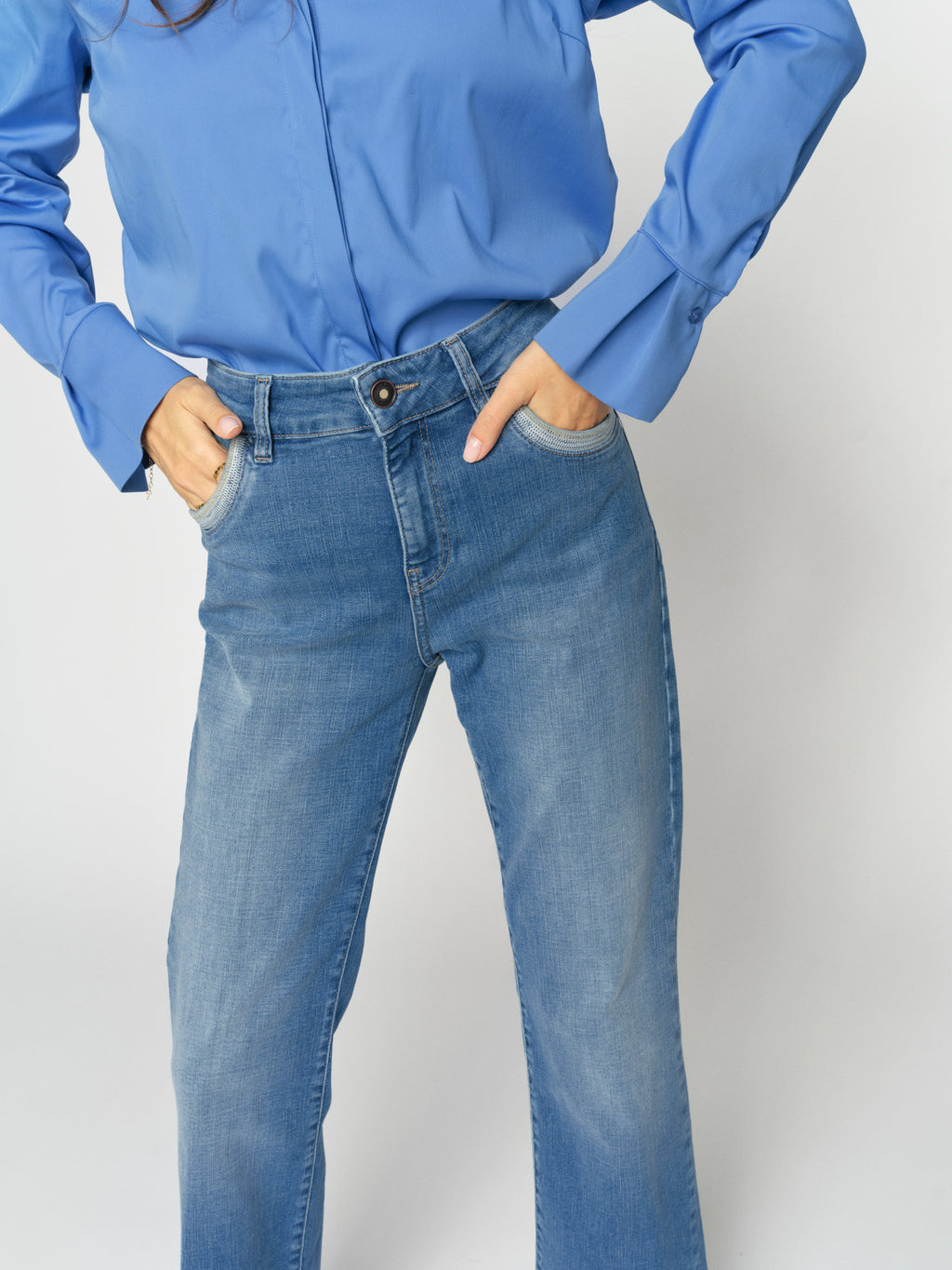 MMCecilia Perla Jeans Mid Blue