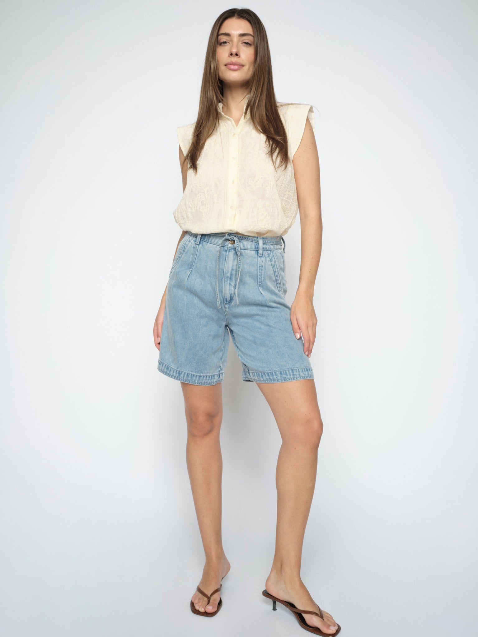 MMLeli Denim Shorts Light Blue