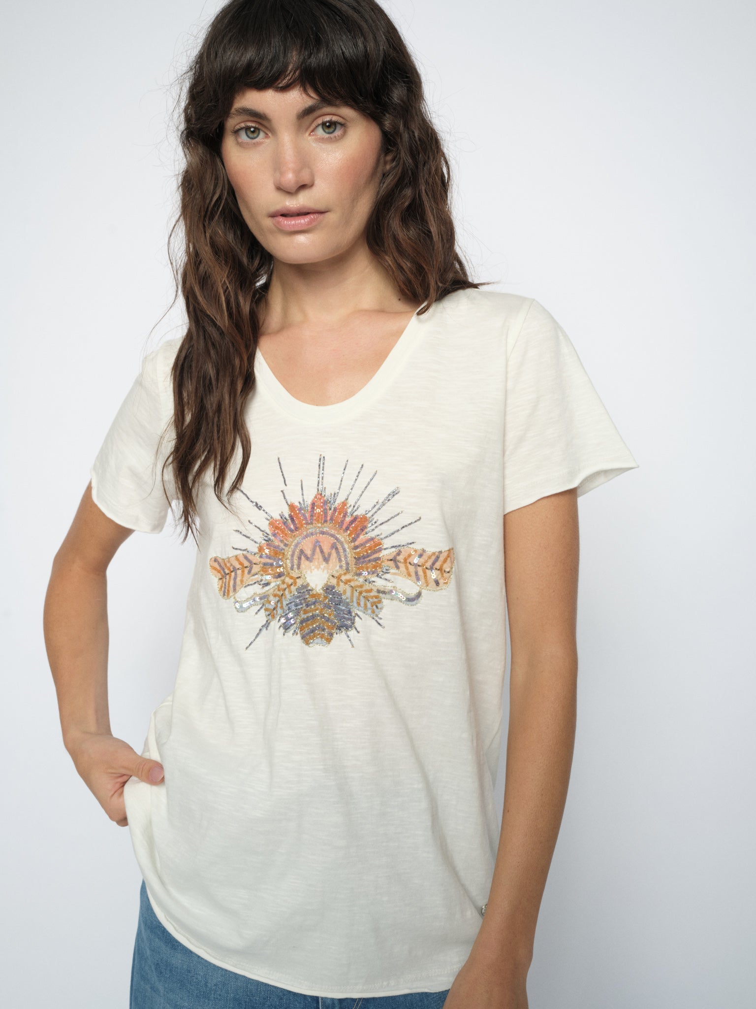 MMTonia Glam Tee Ecru
