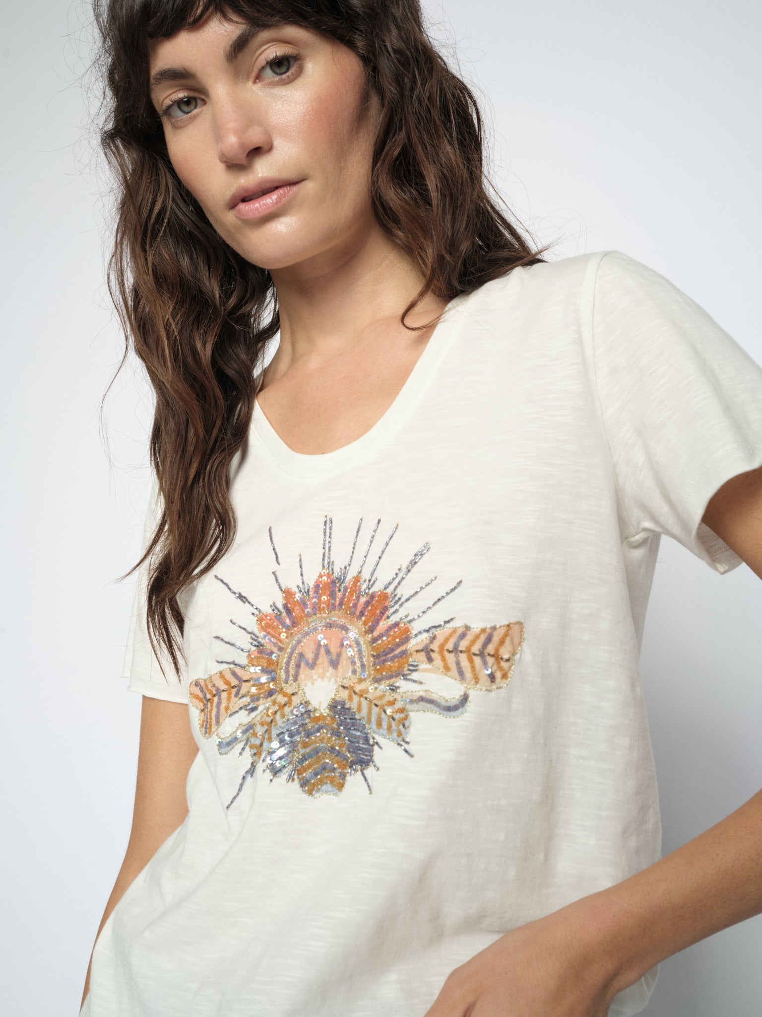 MMTonia Glam Tee Ecru