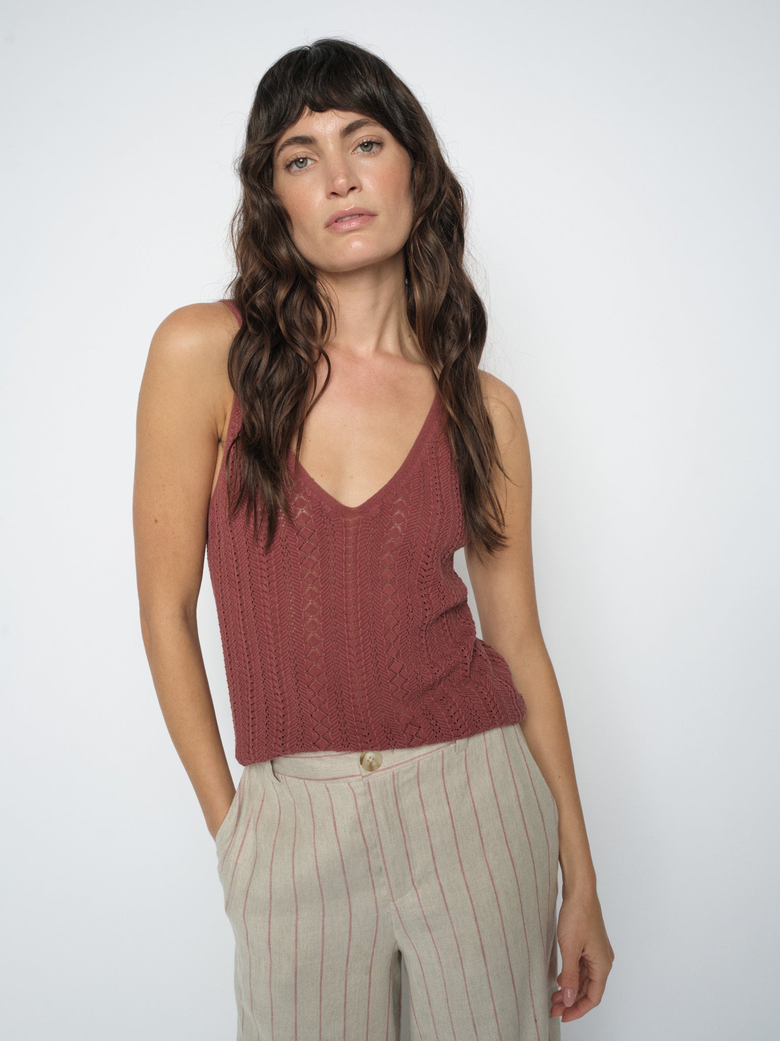 MMCressida Wash Knit Top Cowhide
