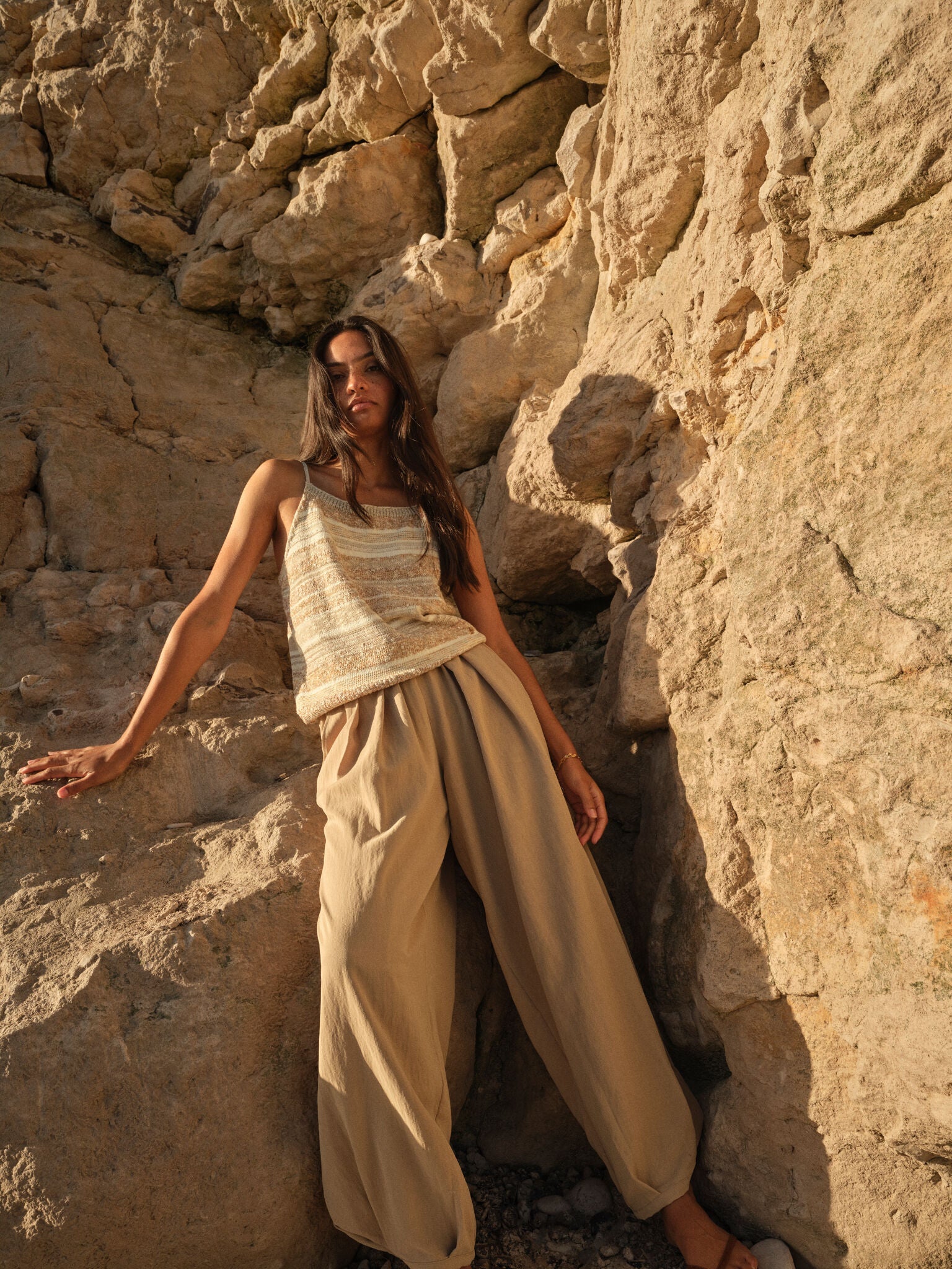 MMKya Edele Knit Top Ecru