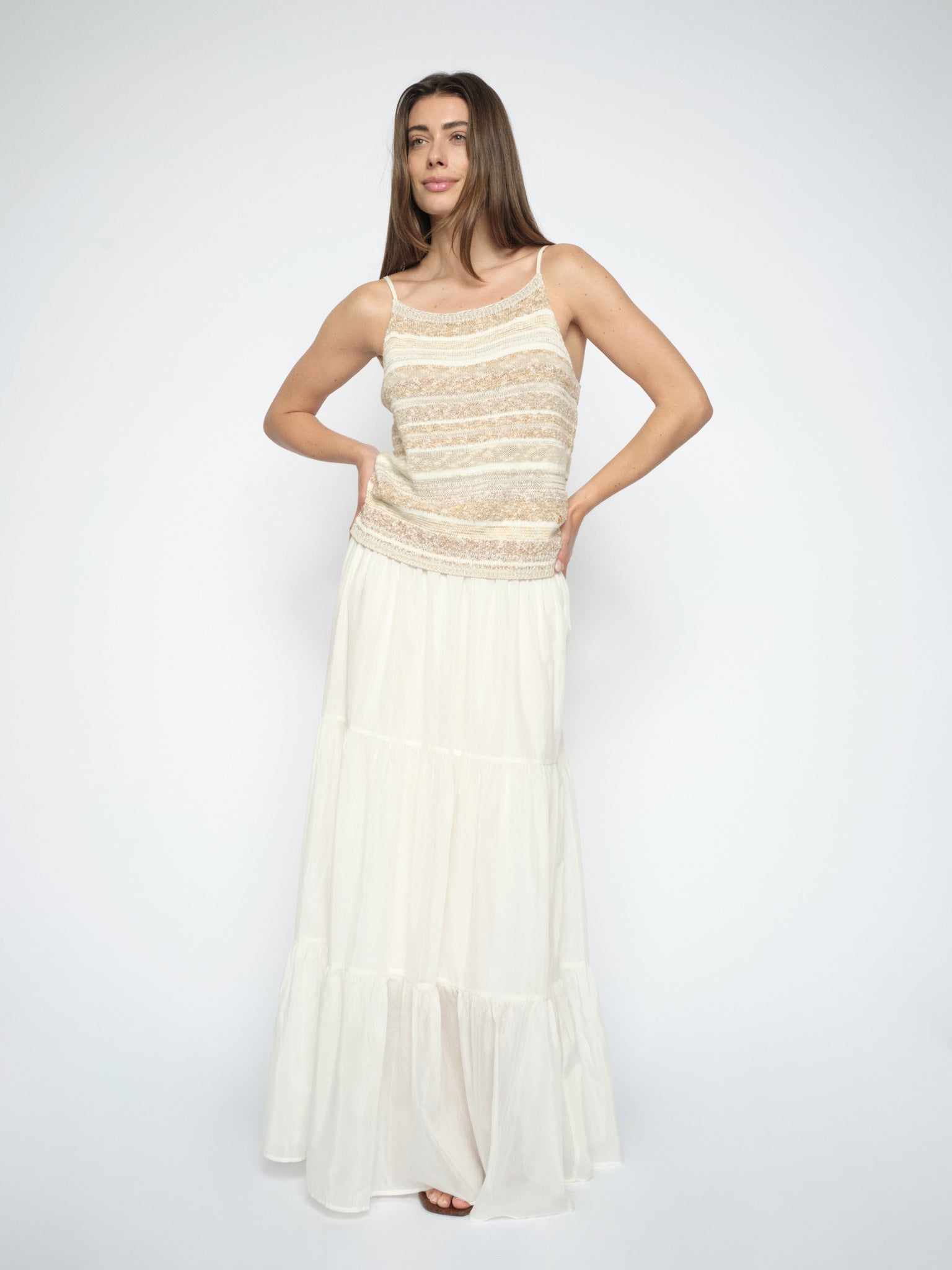MMKya Edele Knit Top Ecru
