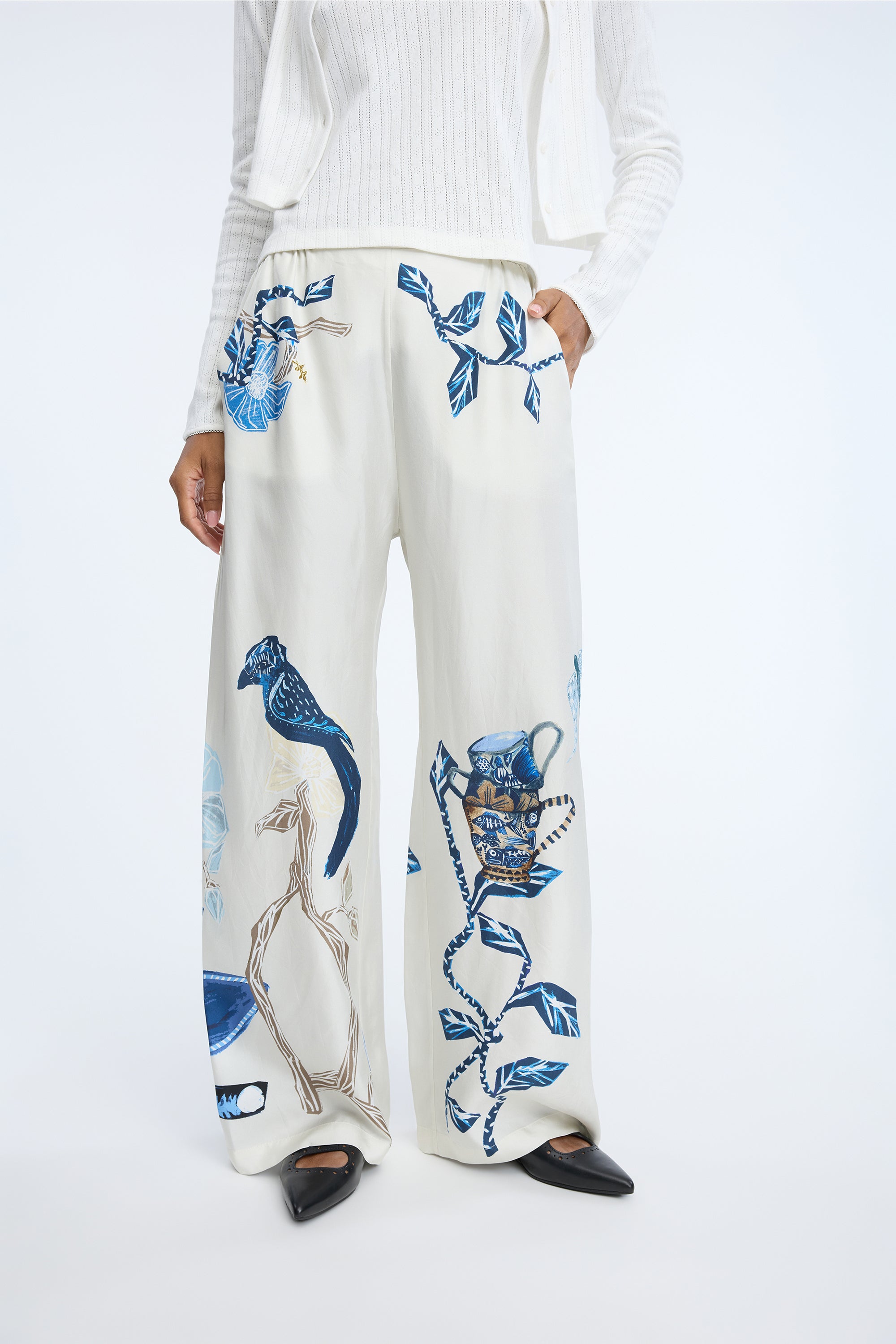 Fabert Pants Print Creme