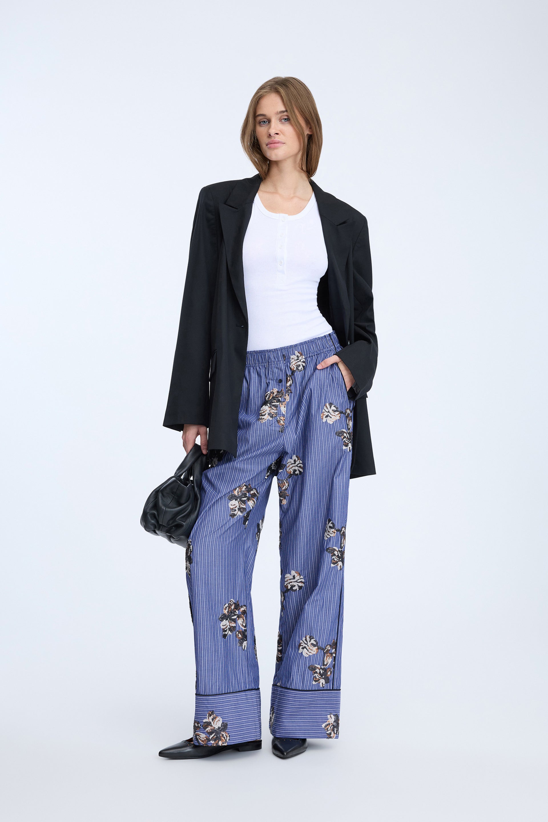 Nikita Pants Stripe Navy