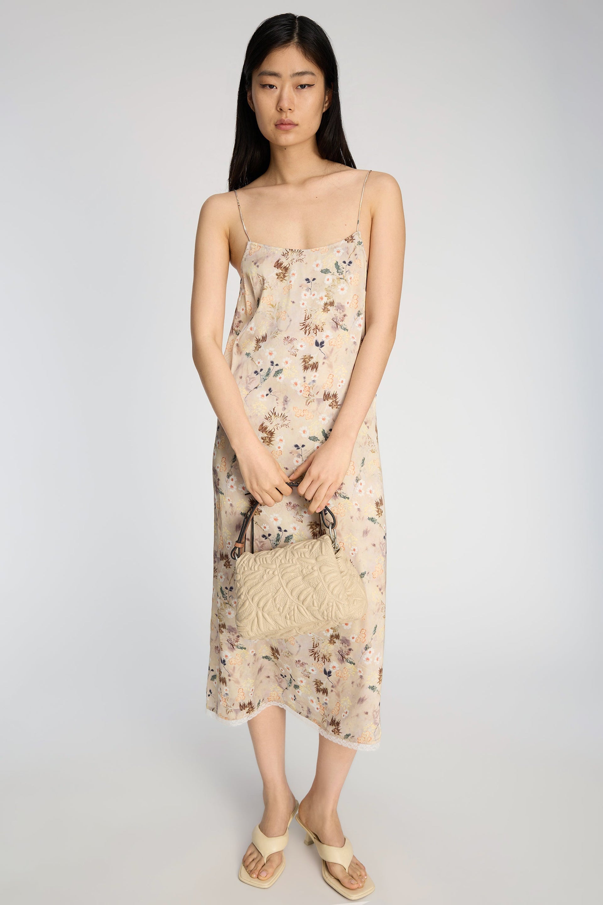 Barika Slip Dress Print Nature