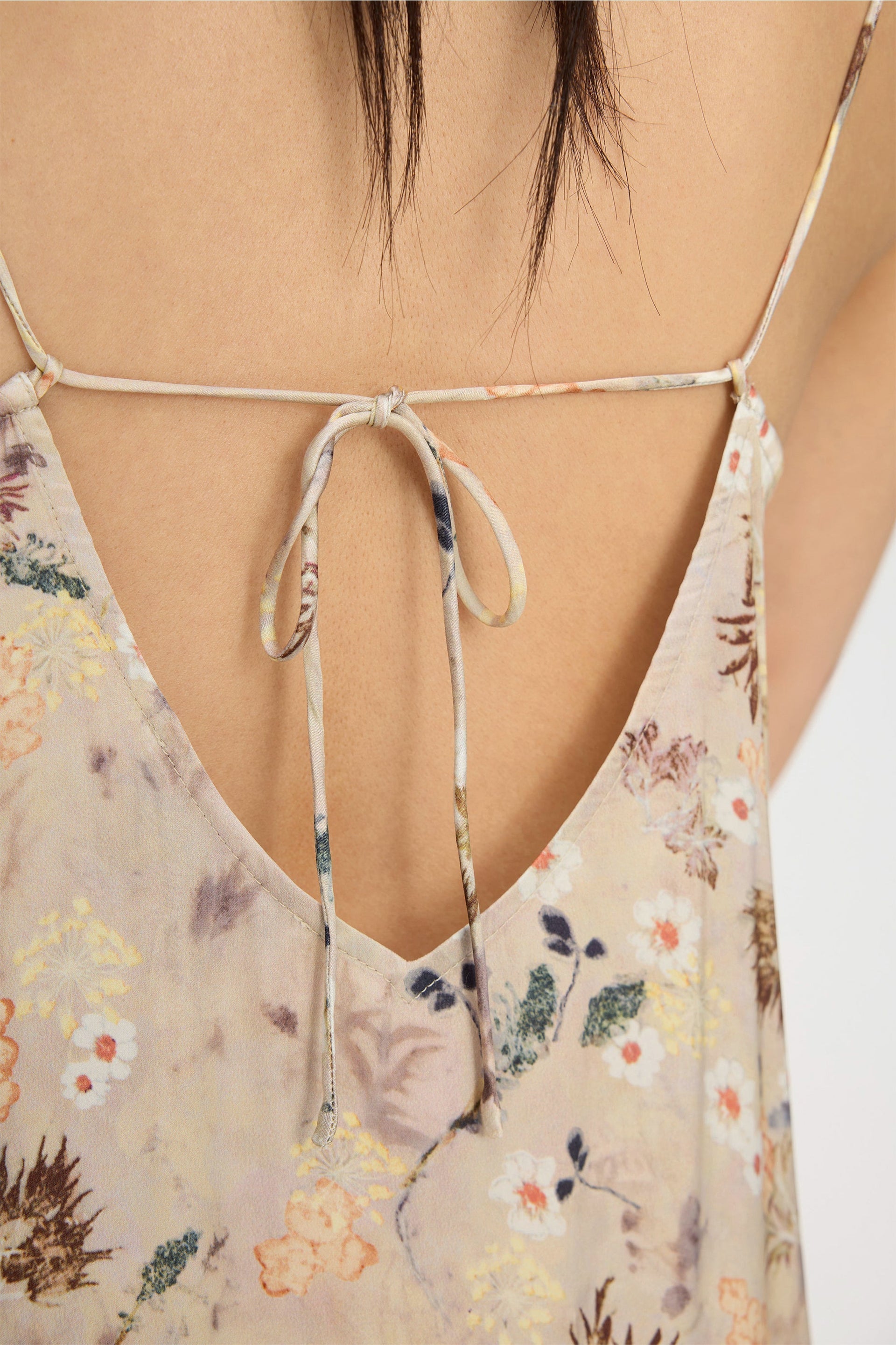 Barika Slip Dress Print Nature