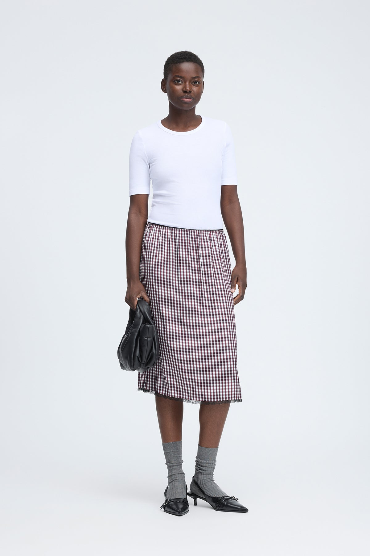 Catosha Slip Skirt Plum