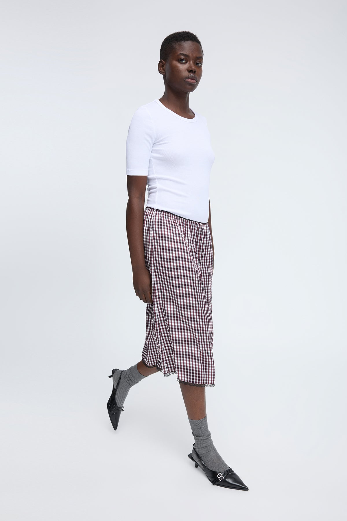 Catosha Slip Skirt Plum