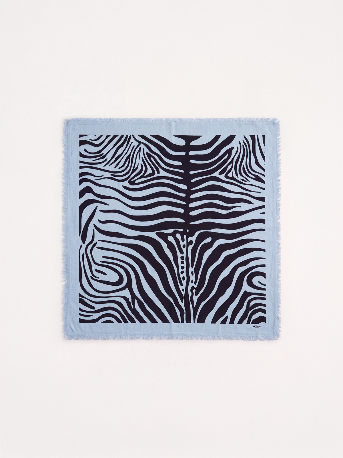 Max Cashmere Scarf Sky Zebra