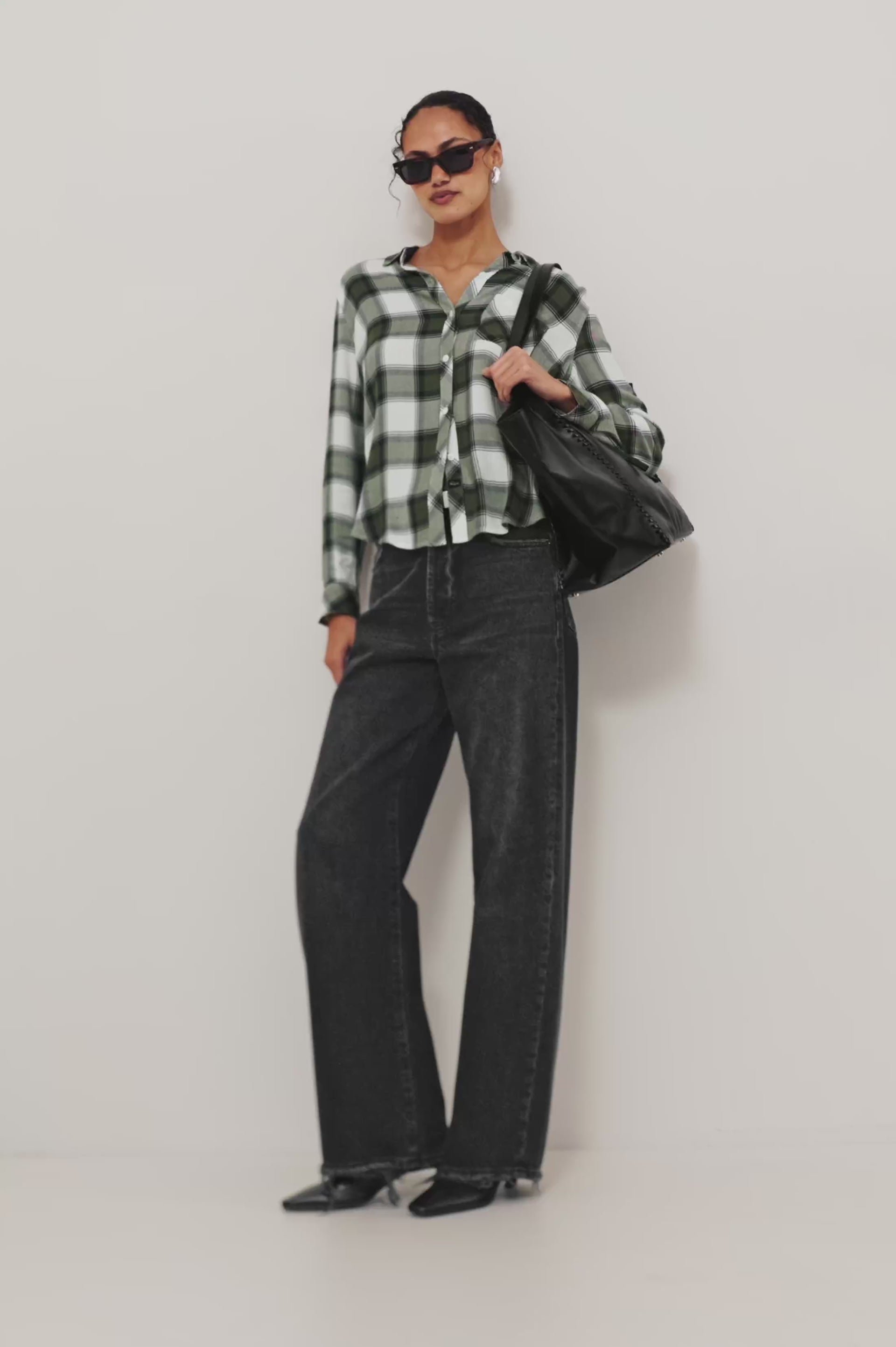 Hunter Shirt Olive Ivory