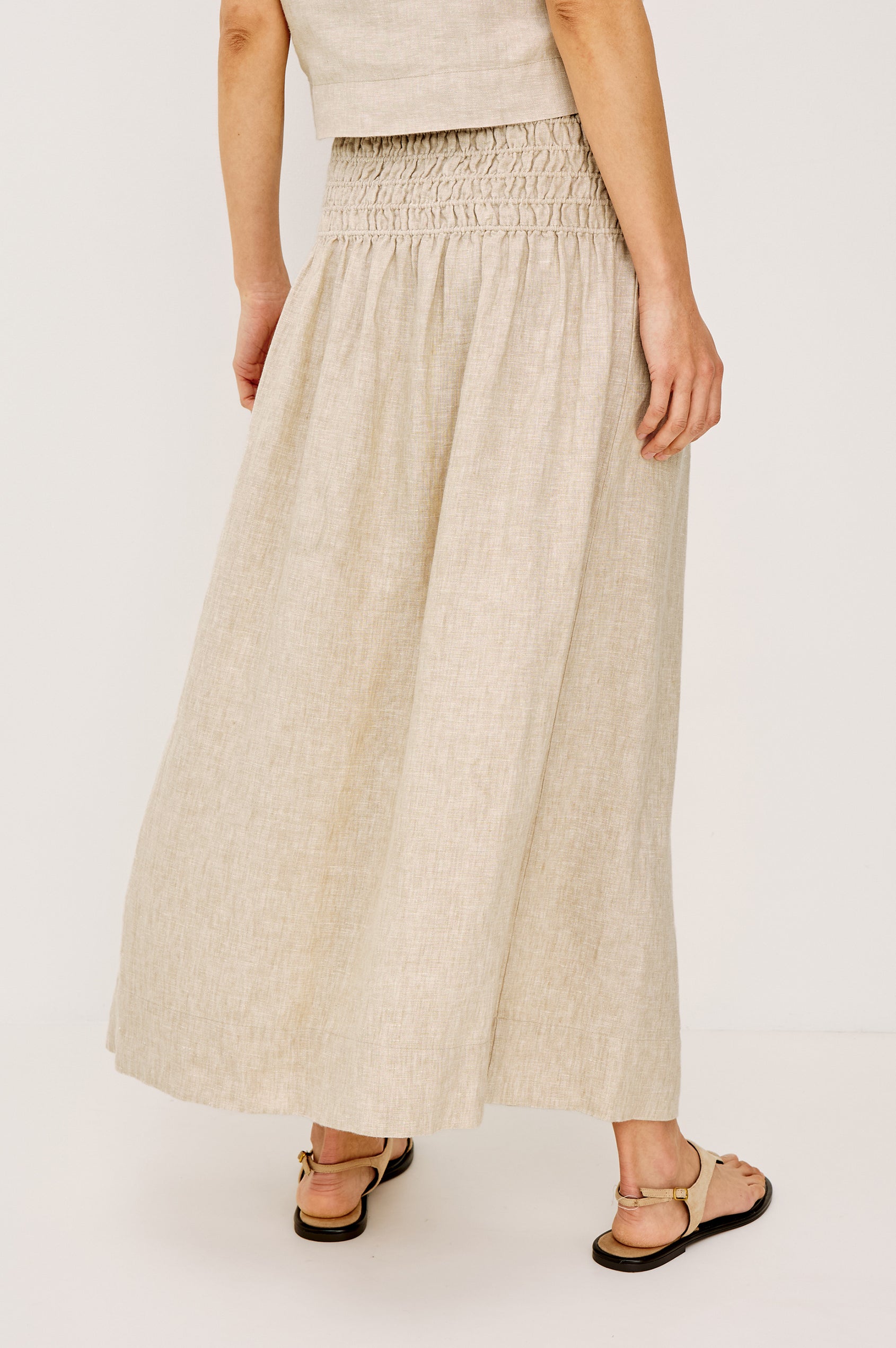 Alessa Skirt Heathered Flax