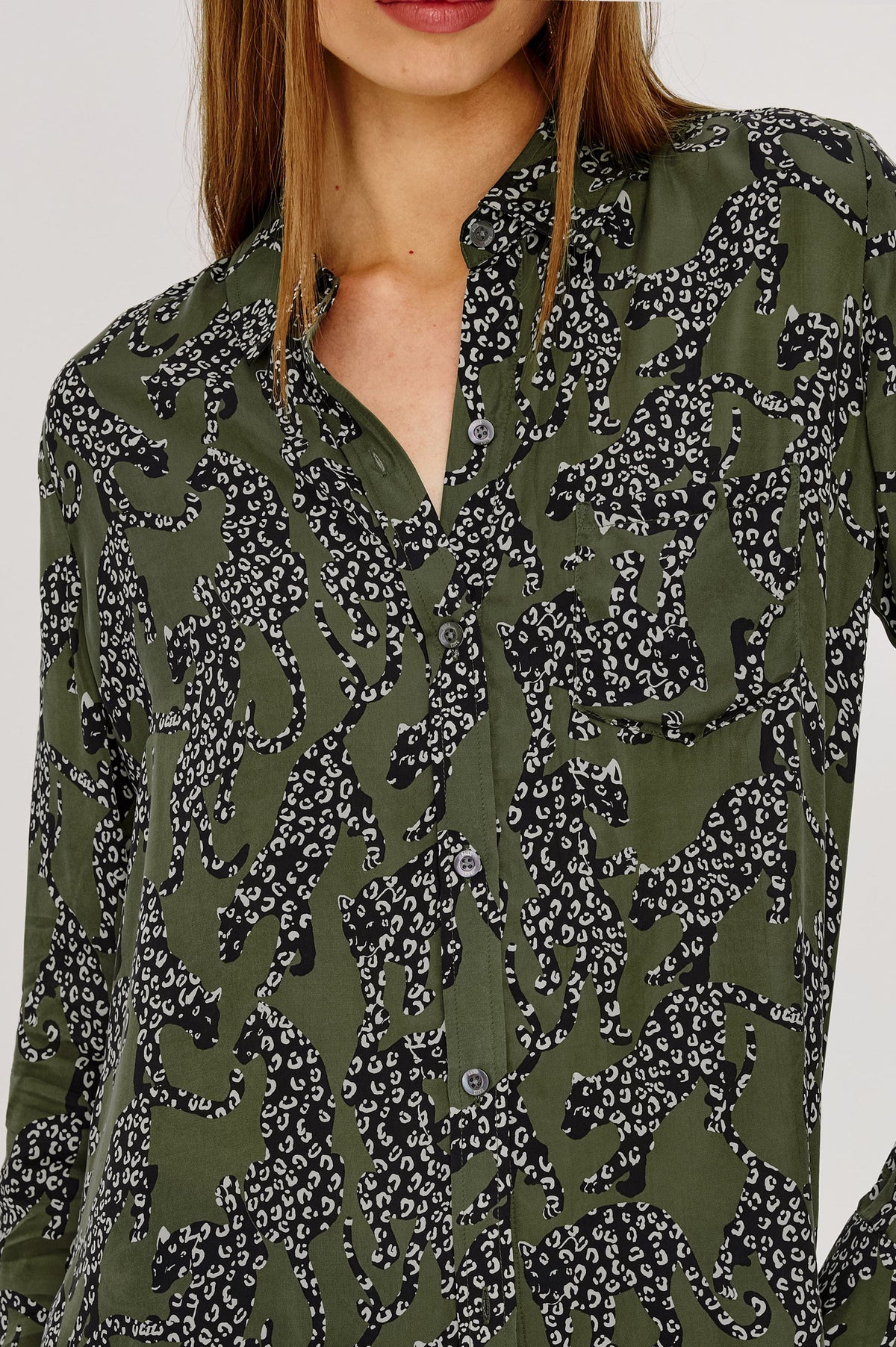 Alyssa Shirt Olive Jaguars