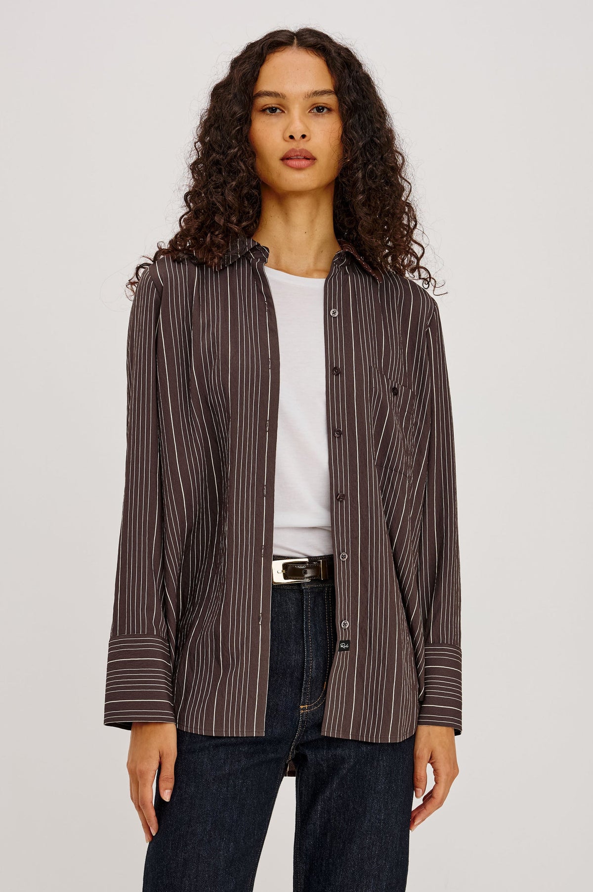 Beck Shirt Chicory Stripe