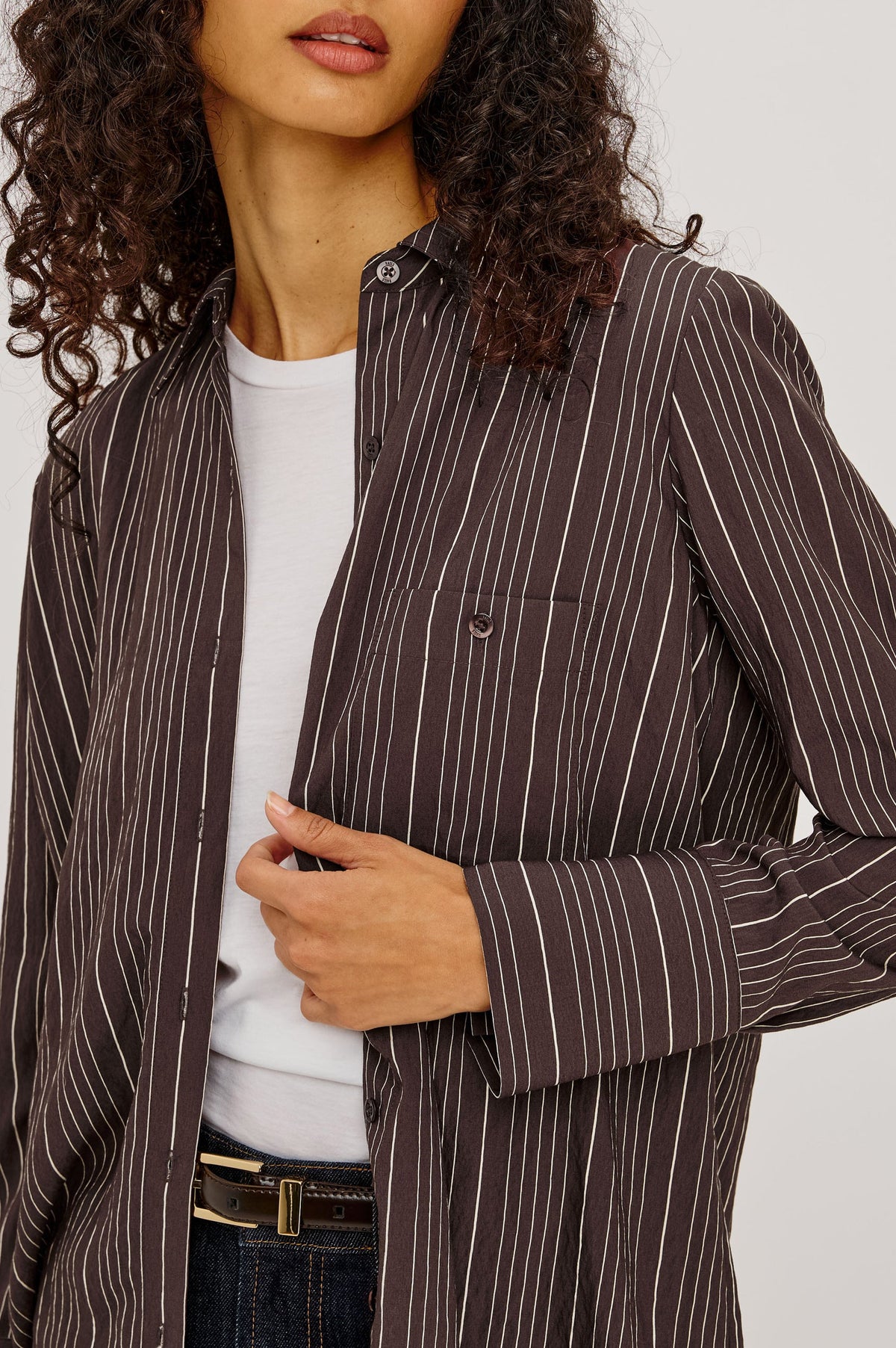 Beck Shirt Chicory Stripe