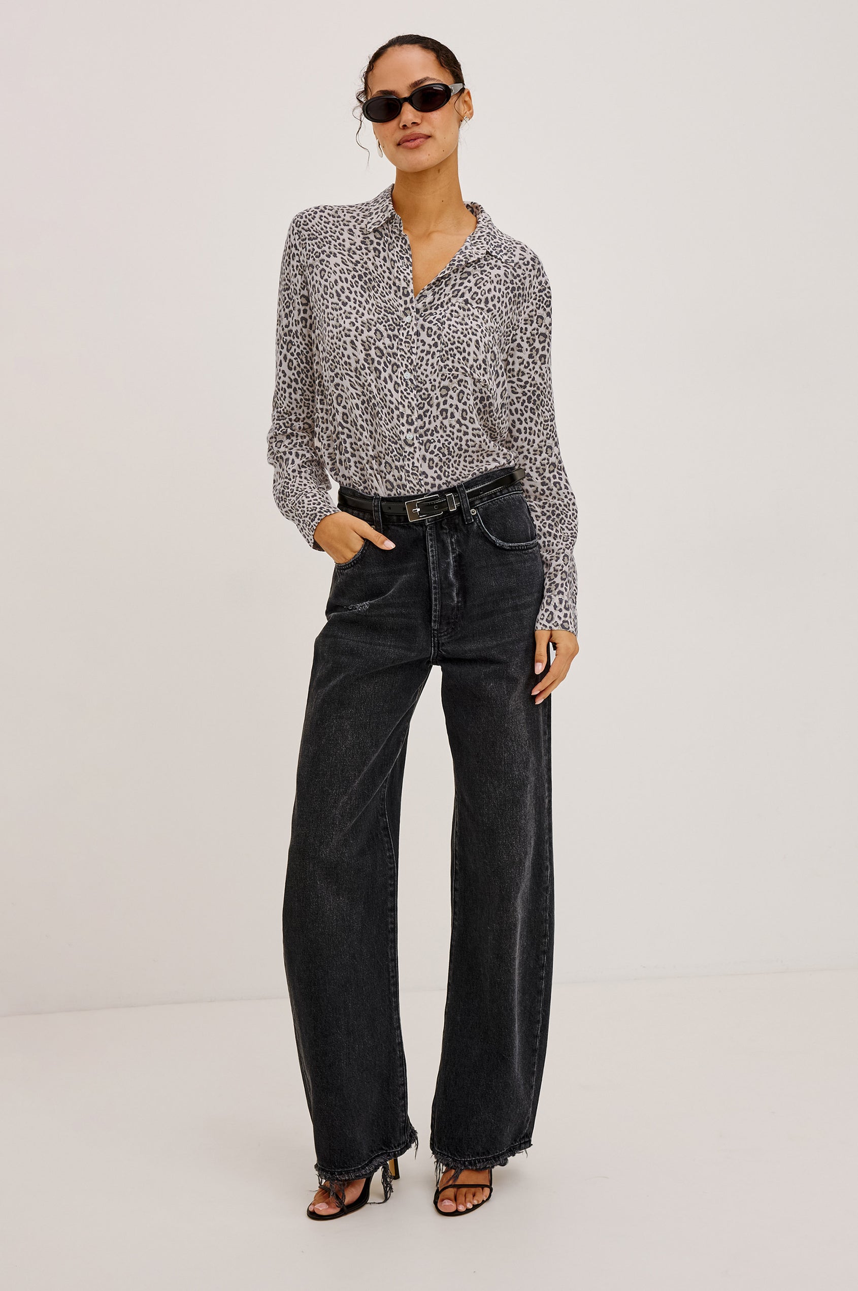 Josephine Shirt Ecru Cheetah