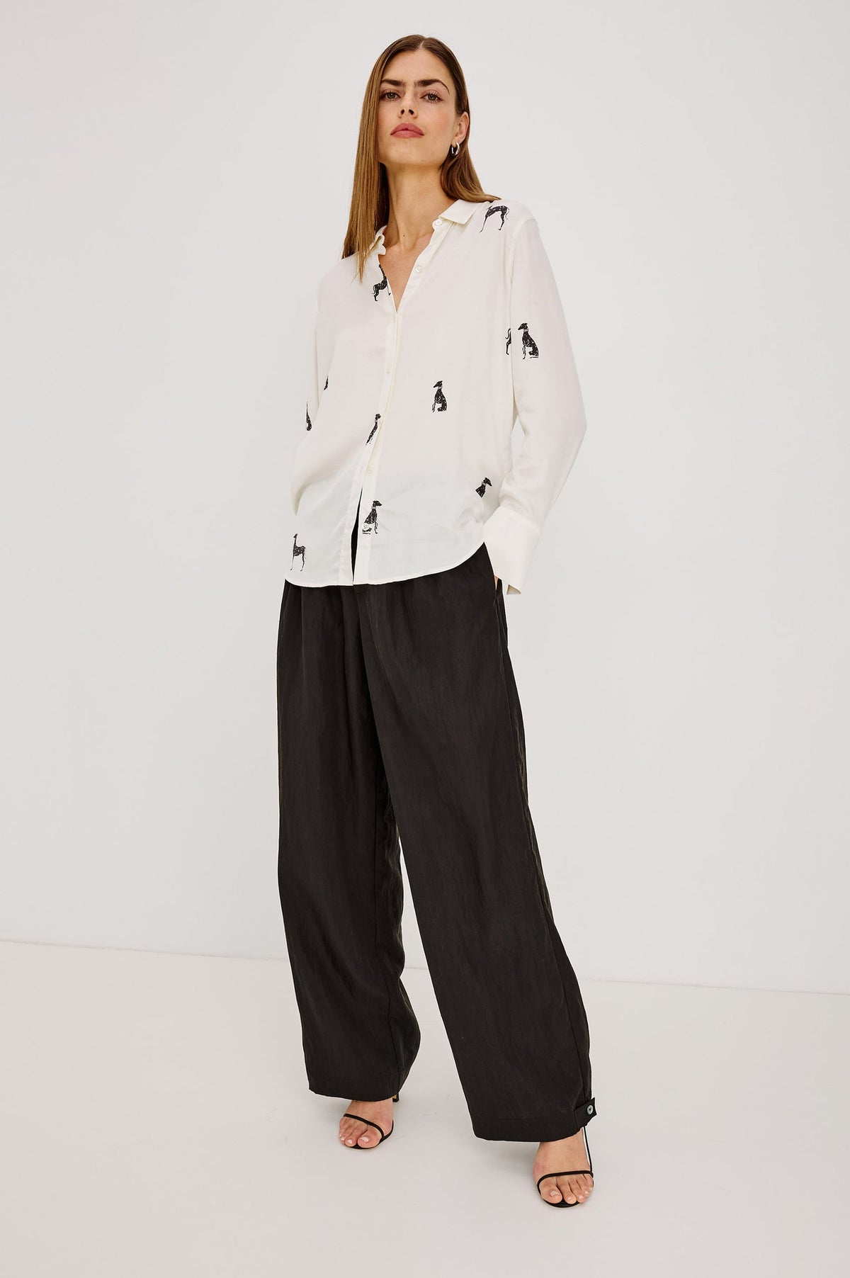 Saige Shirt Ivory Whippets