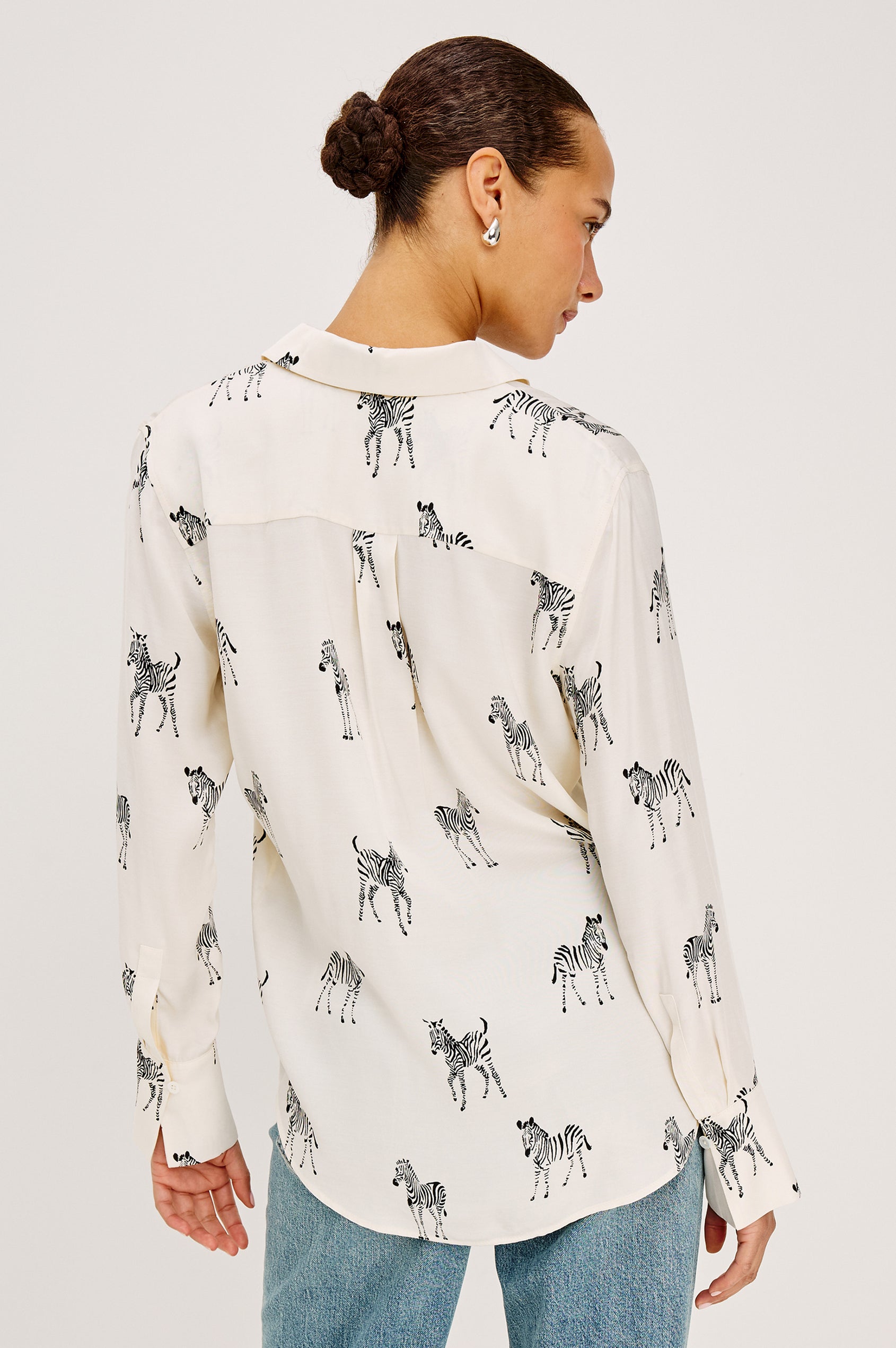 Saige Shirt Ivory Zebra
