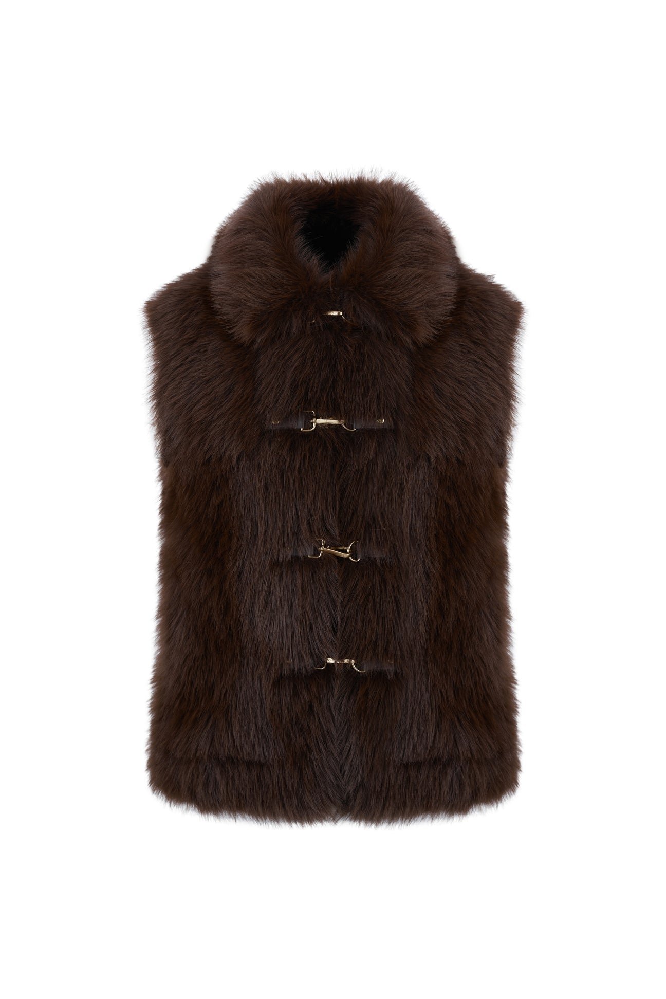 Faux Fur Gilet Choc